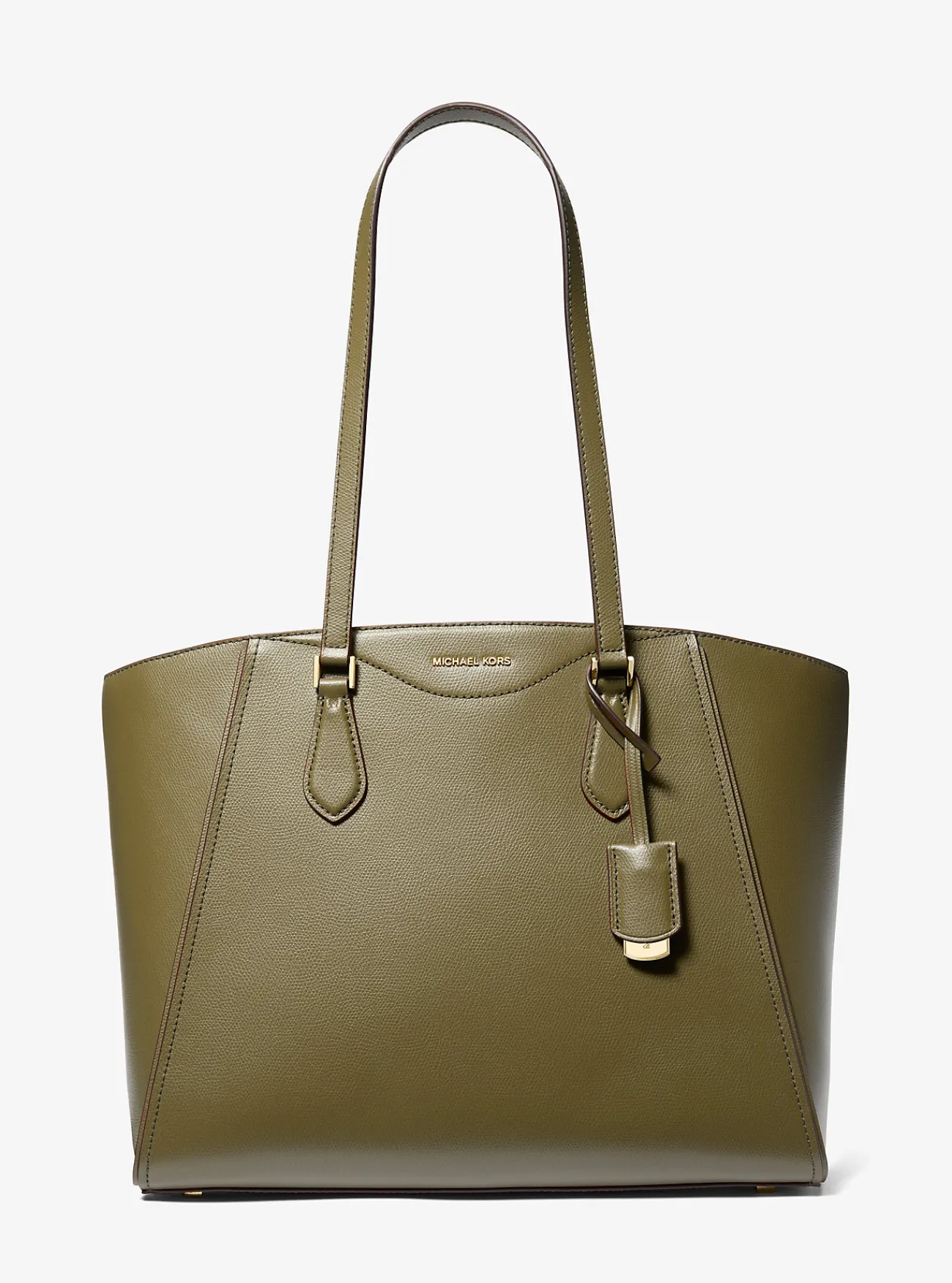 Michael Kors Draagtas Taryn van leer, groot SAFARIGROEN Fashion