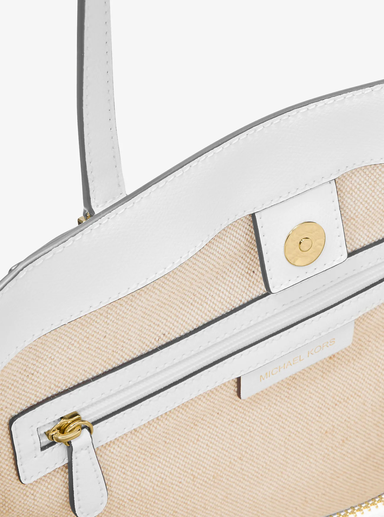 Michael Kors Draagtas Taryn van leer, groot OPTISCHWIT Clearance