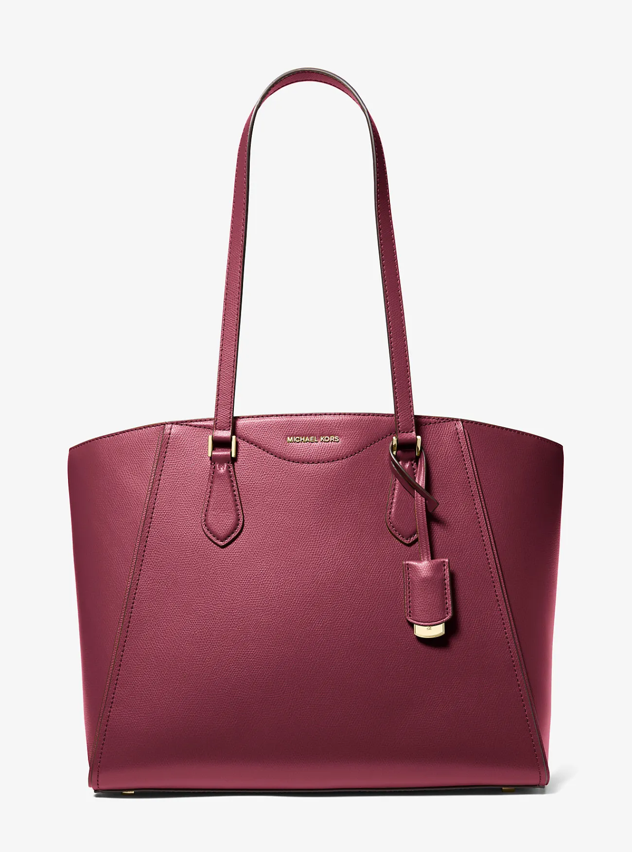 Michael Kors Draagtas Taryn van leer, groot Hot