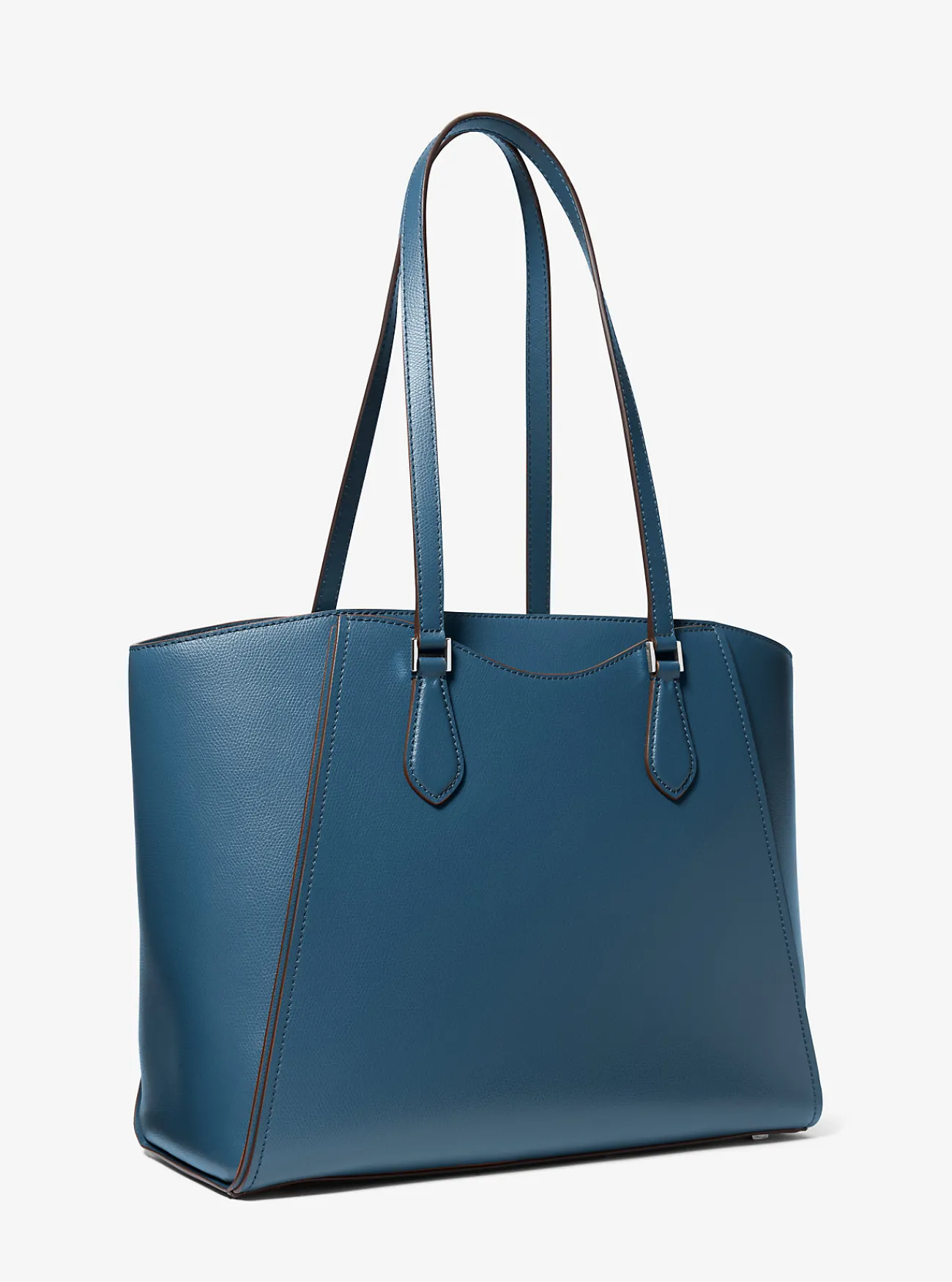 Michael Kors Draagtas Taryn van leer, groot DONKERCHAMBRAY New