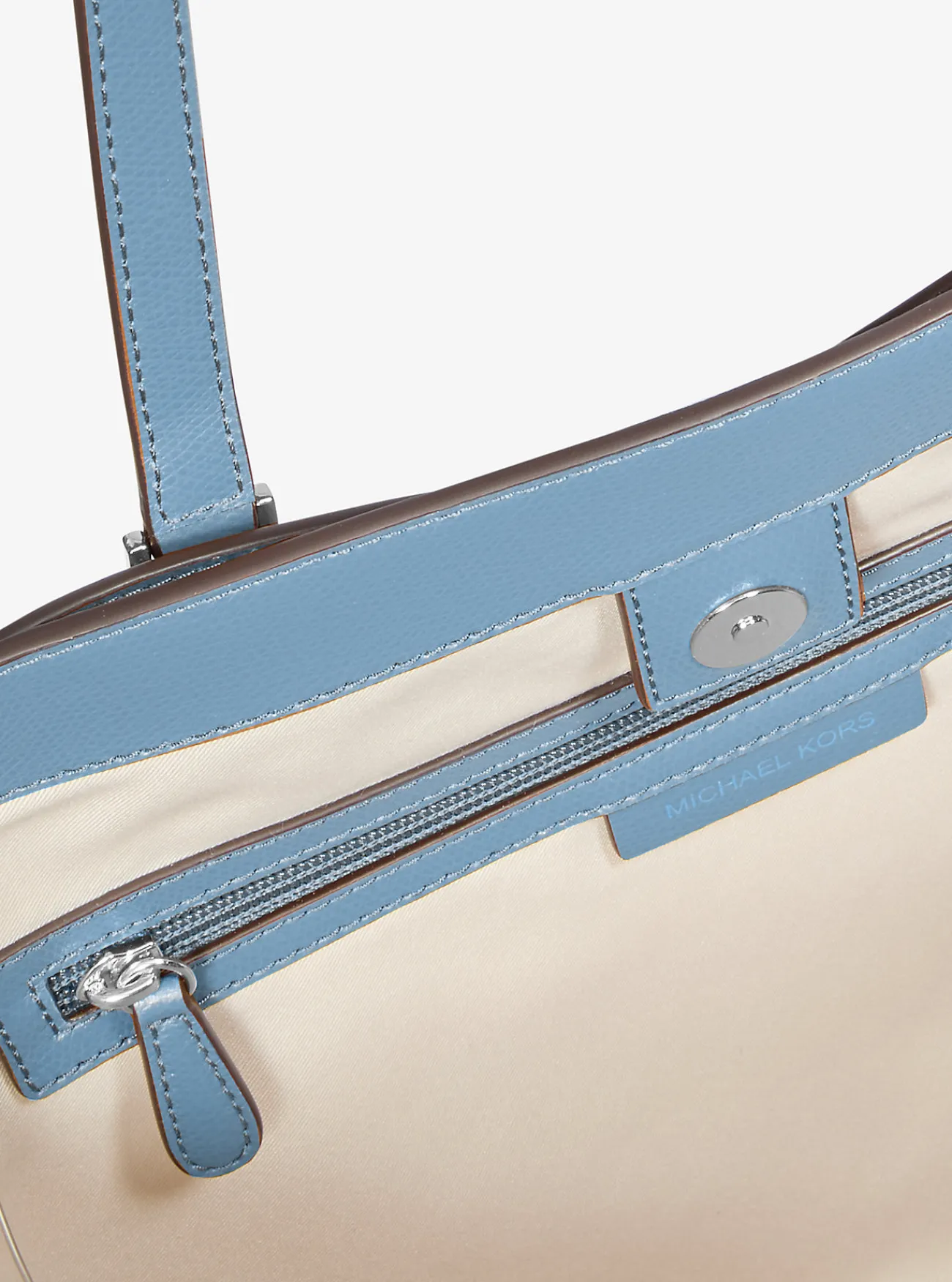 Michael Kors Draagtas Taryn van leer, groot CHAMBRAY Best