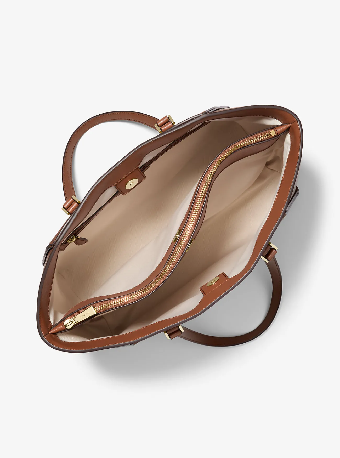 Michael Kors Draagtas Taryn van leer, groot LUGGAGE Best