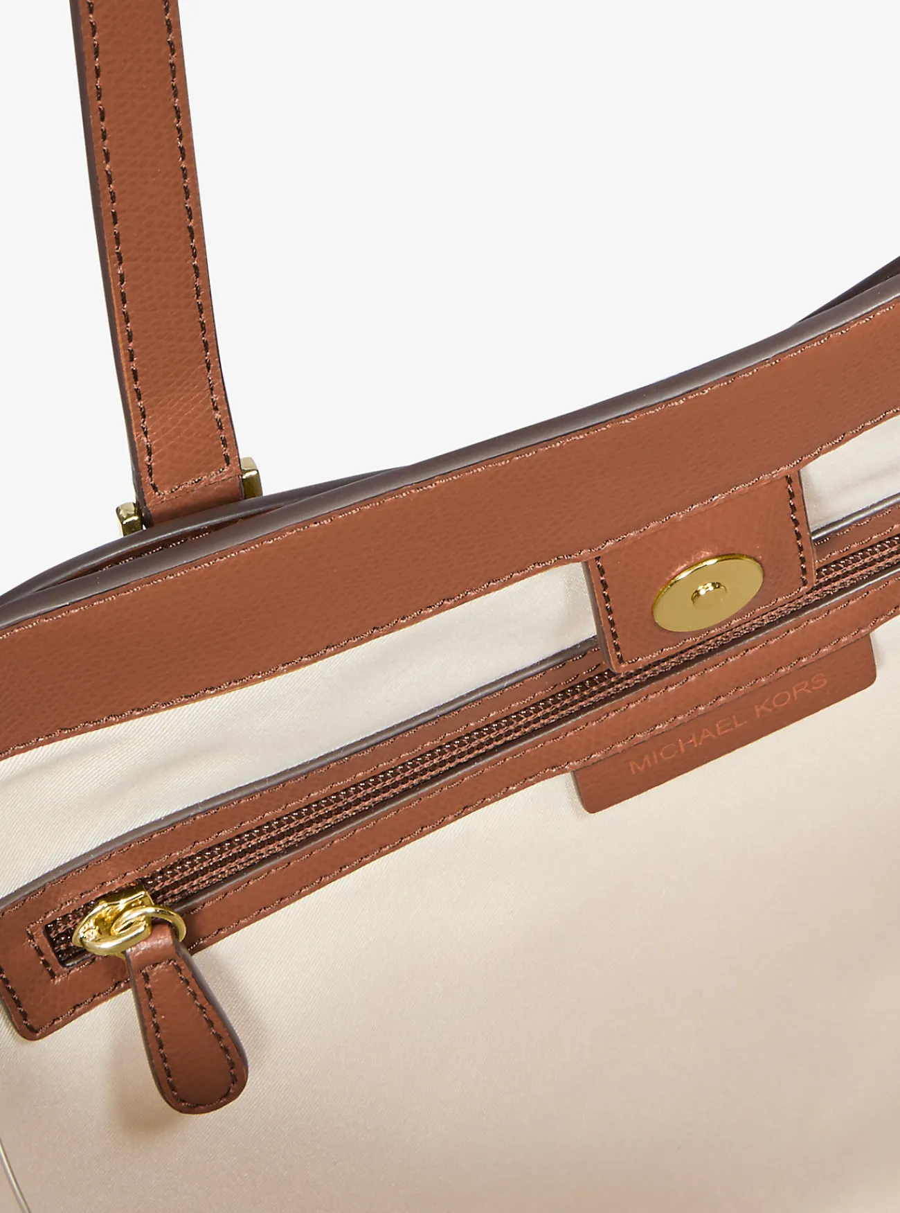Michael Kors Draagtas Taryn van leer, groot LUGGAGE Best