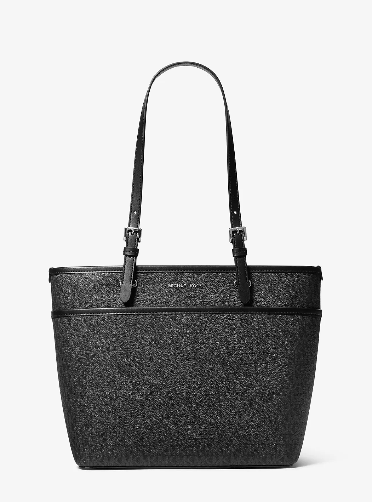 Michael Kors Draagtas Winston met kenmerkend logo en vak, middelgroot ZWART New