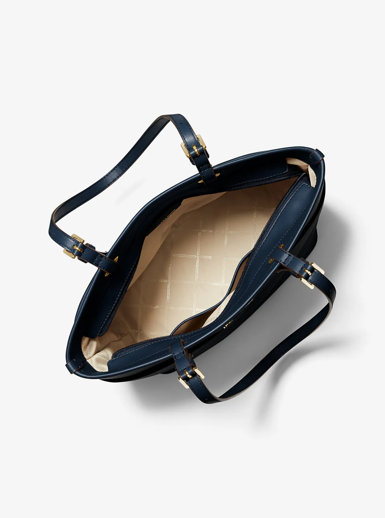 Michael Kors Draagtas Winston van getrommeld leer, middelgroot MARINEBLAUW Hot