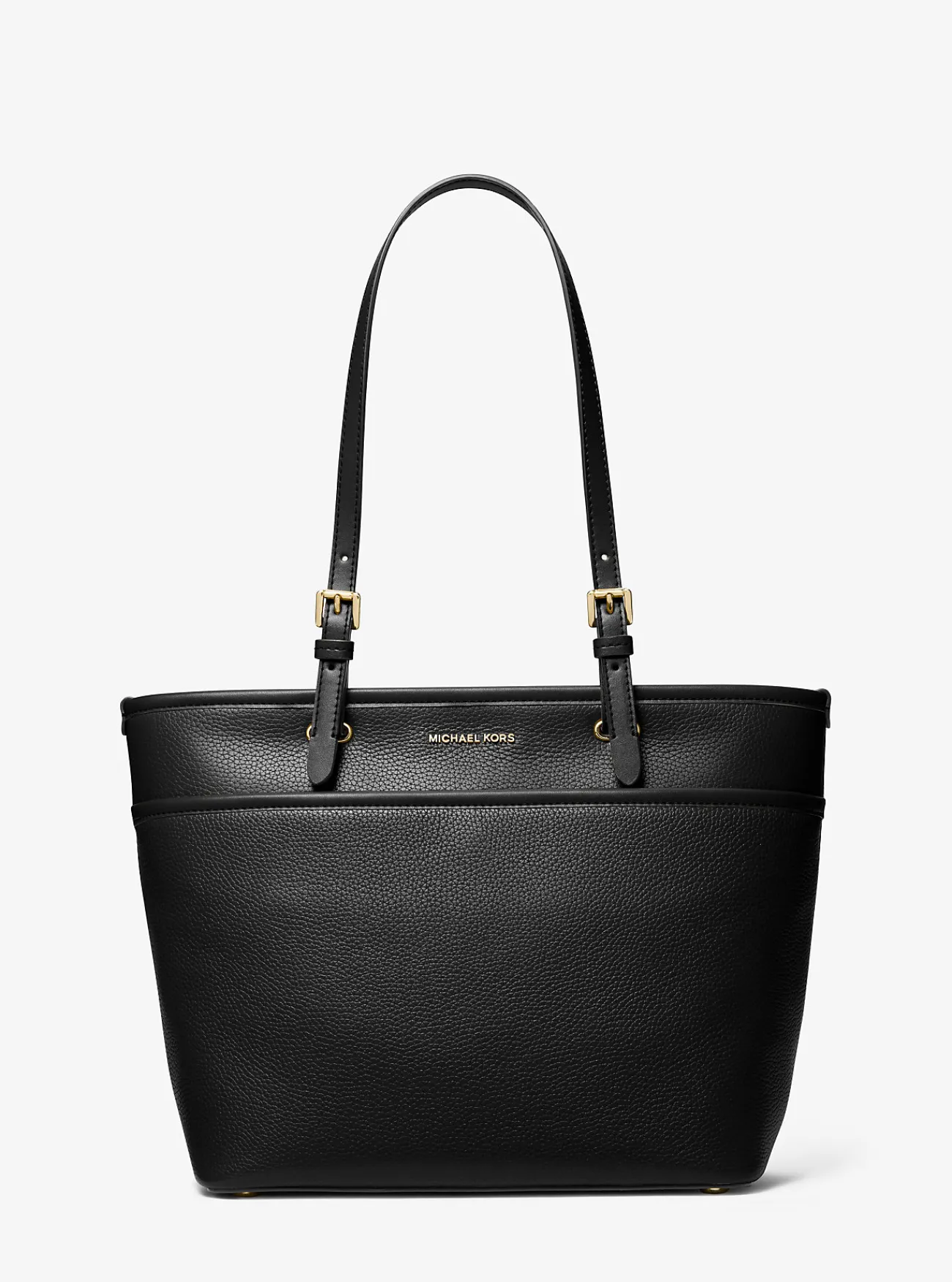 Michael Kors Draagtas Winston van getrommeld leer, middelgroot ZWART New