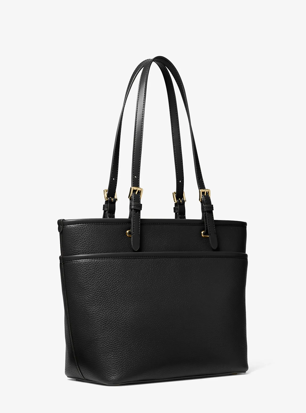 Michael Kors Draagtas Winston van getrommeld leer, middelgroot ZWART New