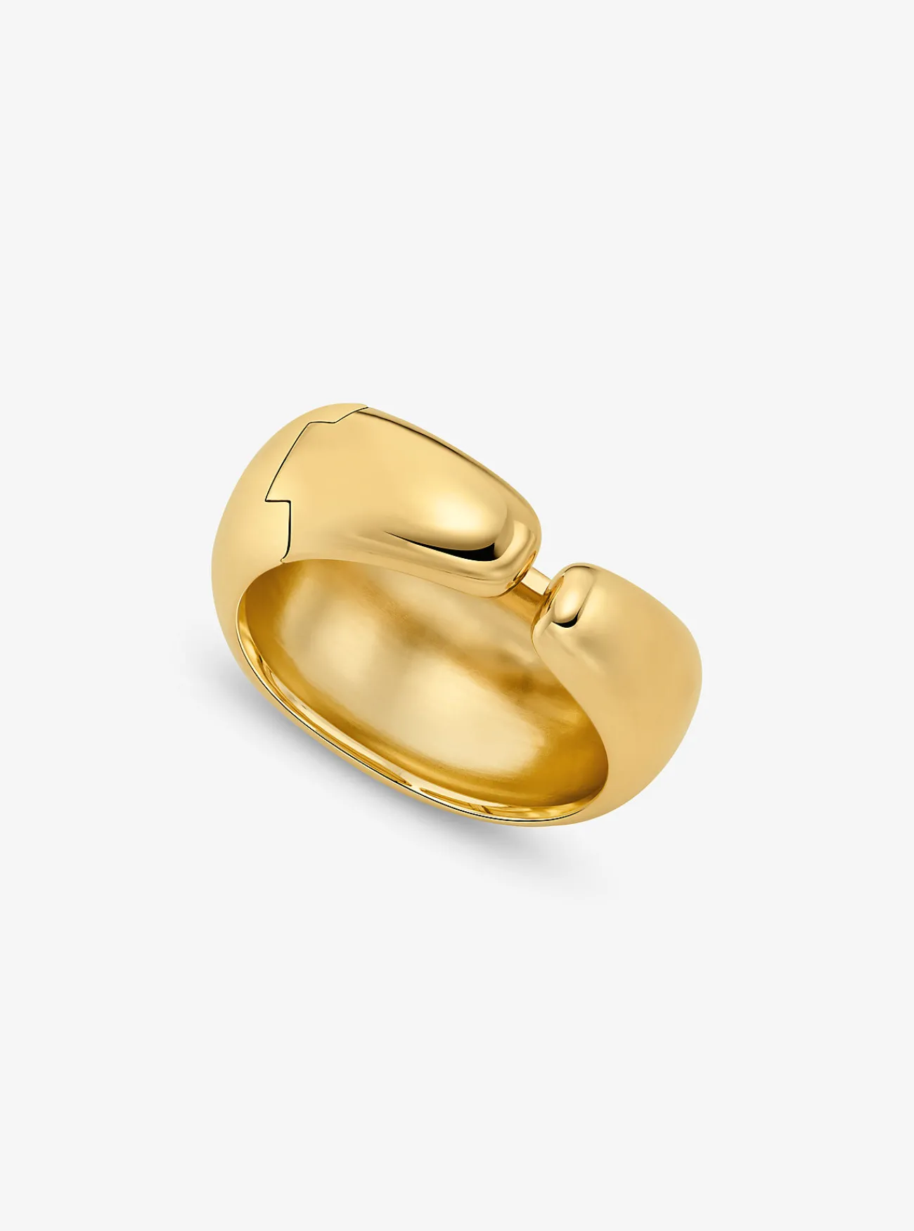 Michael Kors Earcuff van messing met plating met edelmetaal, groot en bolvormig GOUD Outlet