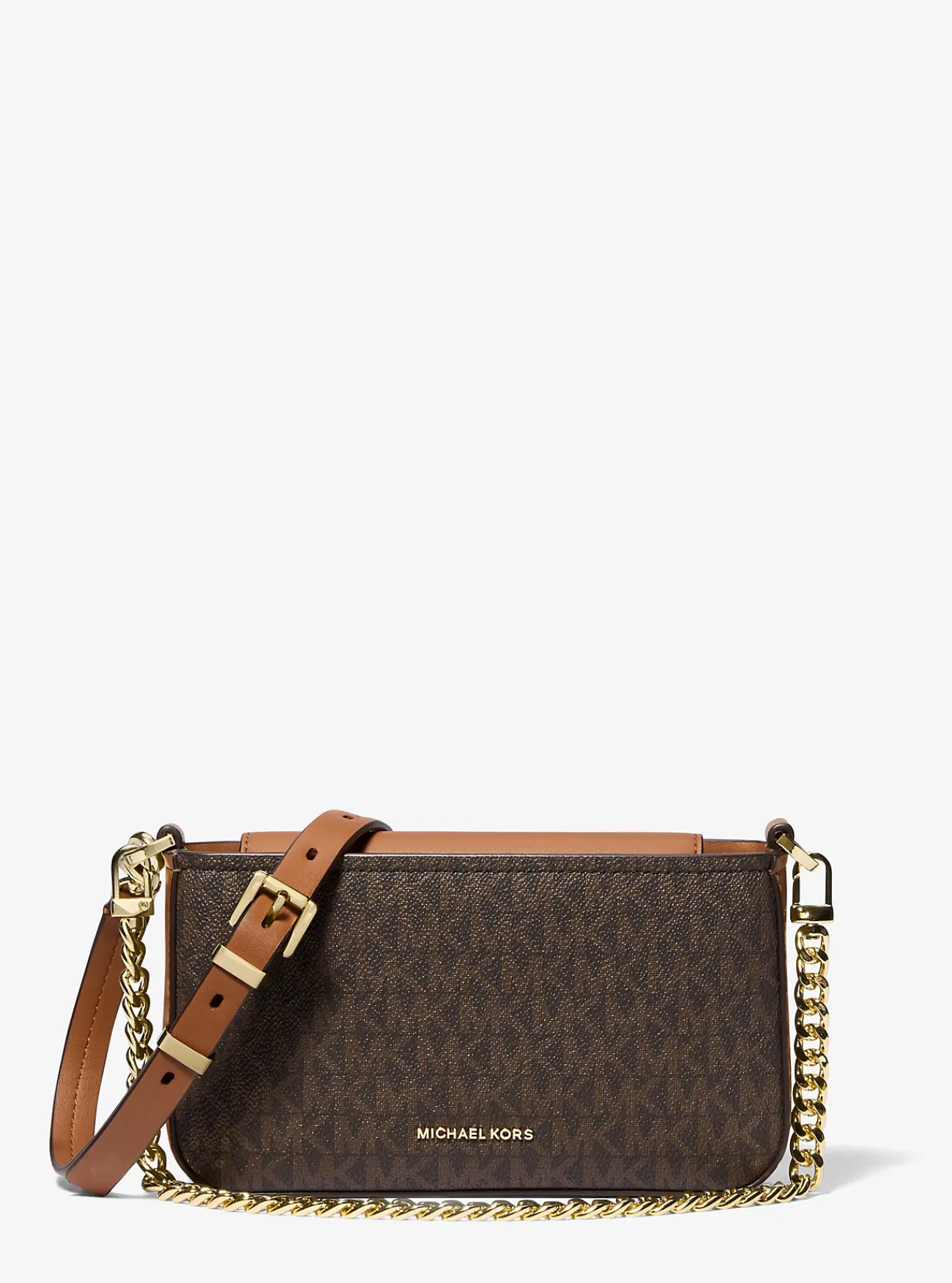 Michael Kors Enveloptas Bryant met kenmerkend logo, aanpasbaar en klein Discount