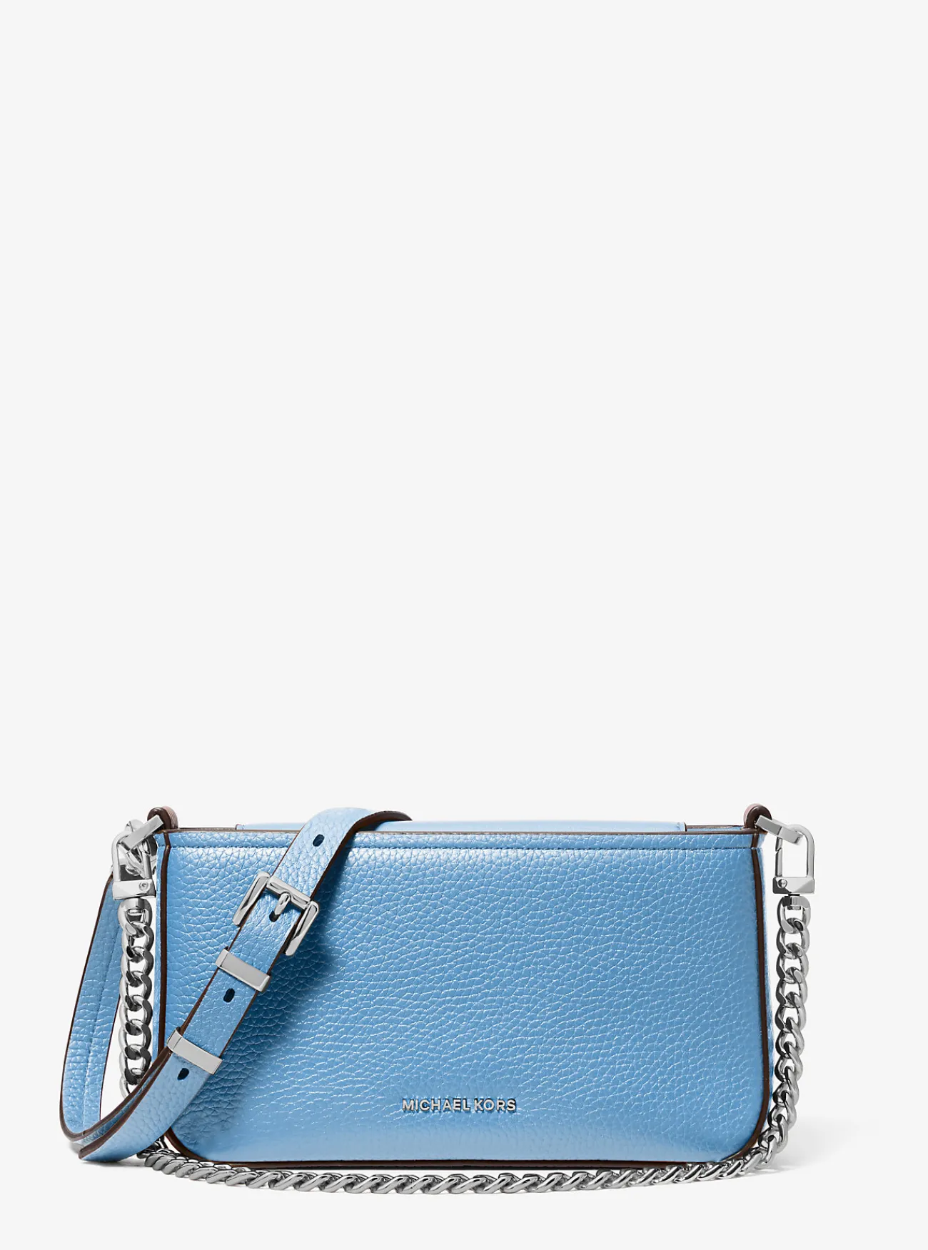 Michael Kors Enveloptas Bryant van getrommeld leer, aanpasbaar en klein SOUTHPACIFIC Fashion