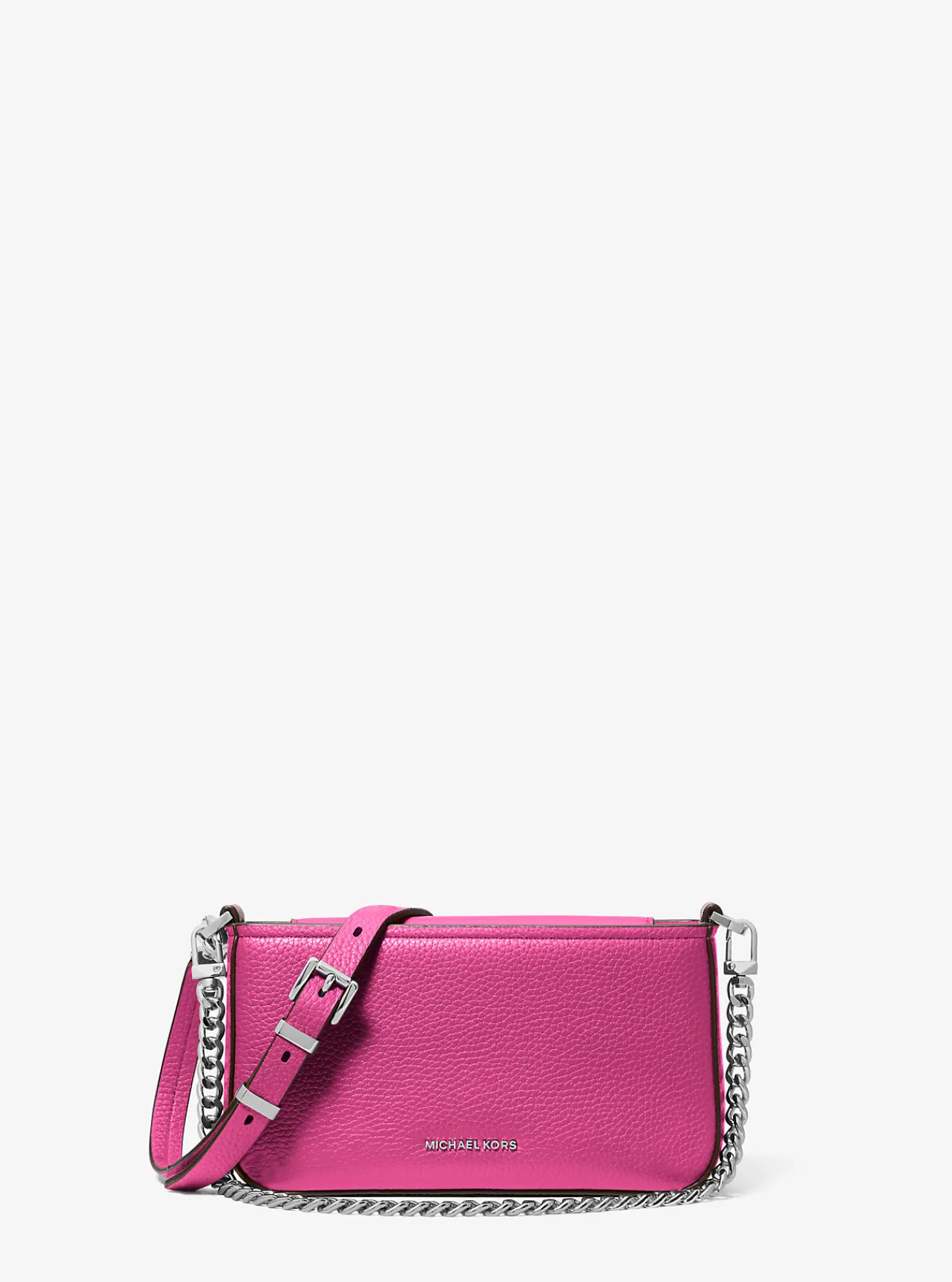 Michael Kors Enveloptas Bryant van getrommeld leer, aanpasbaar en klein Discount
