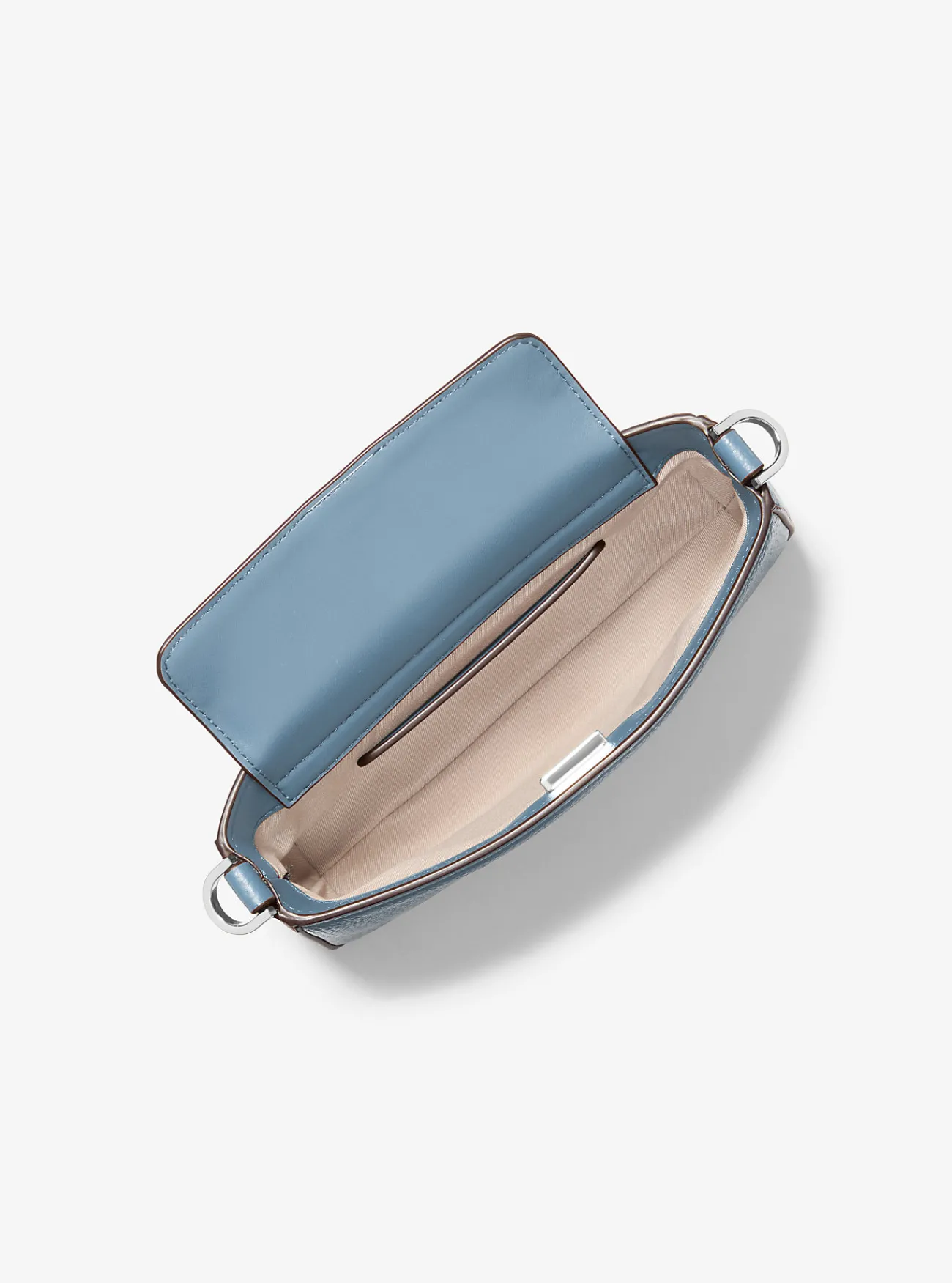 Michael Kors Enveloptas Bryant van getrommeld leer, aanpasbaar en klein CHAMBRAY Best