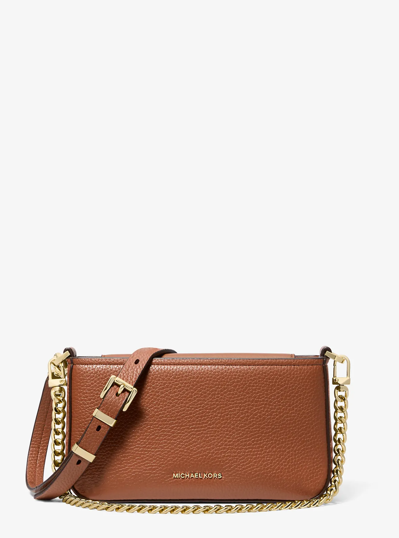 Michael Kors Enveloptas Bryant van getrommeld leer, aanpasbaar en klein LUGGAGE Fashion