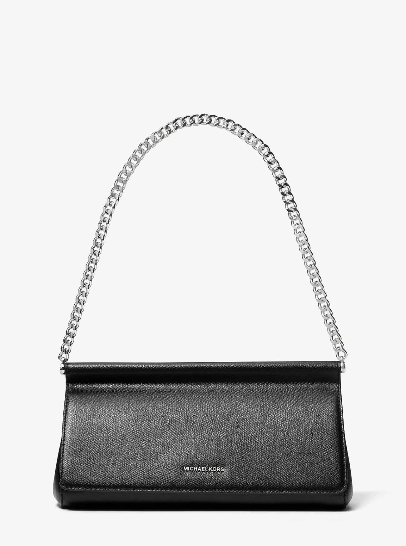 Michael Kors Enveloptas Carmine van leer, middelgroot ZWART Online