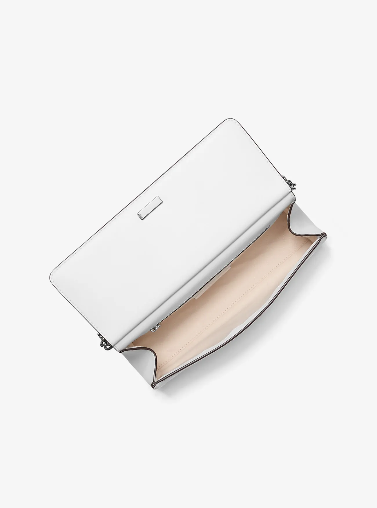 Michael Kors Enveloptas Carmine van leer, middelgroot OPTISCHWIT New
