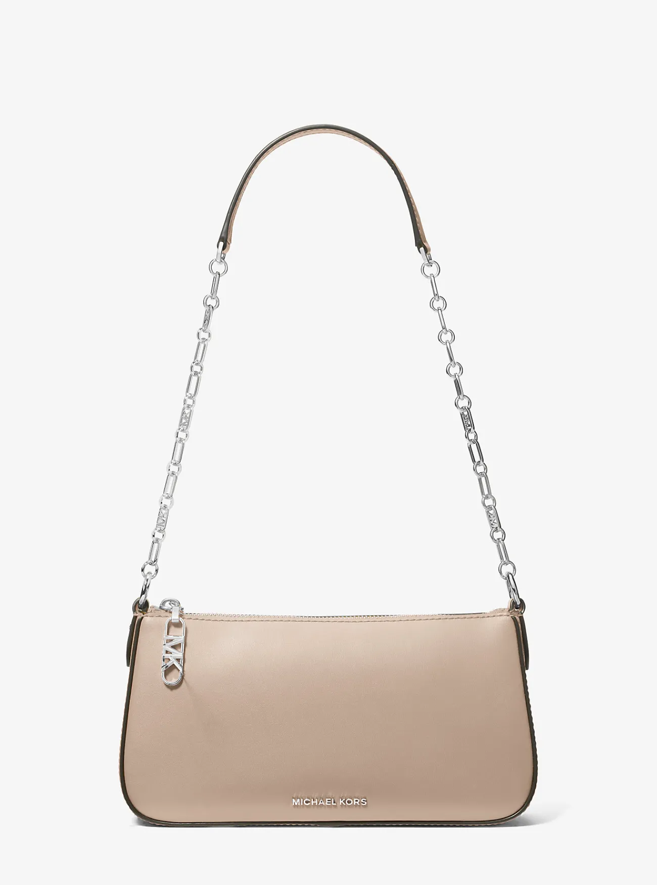 Michael Kors Enveloptas Empire van leer met schakels, middelgroot LICHTZAND Sale