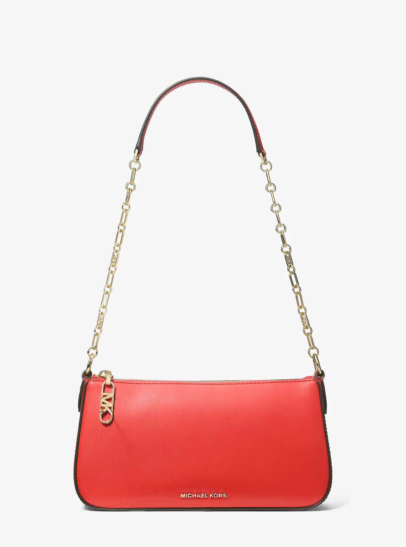 Michael Kors Enveloptas Empire van leer met schakels, middelgroot GEBRANDSIENNA Best