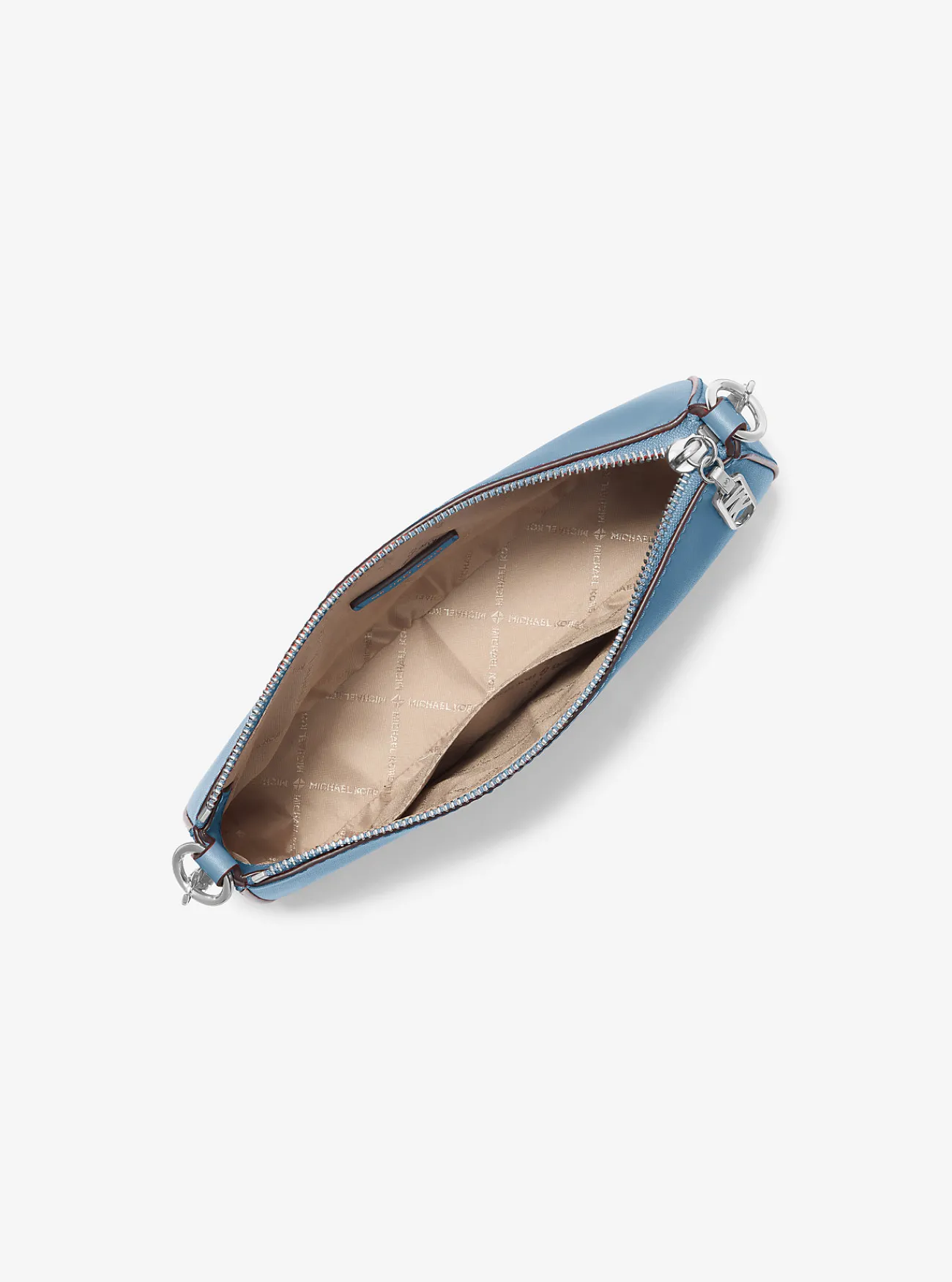Michael Kors Enveloptas Empire van leer met schakels, middelgroot CHAMBRAY Discount