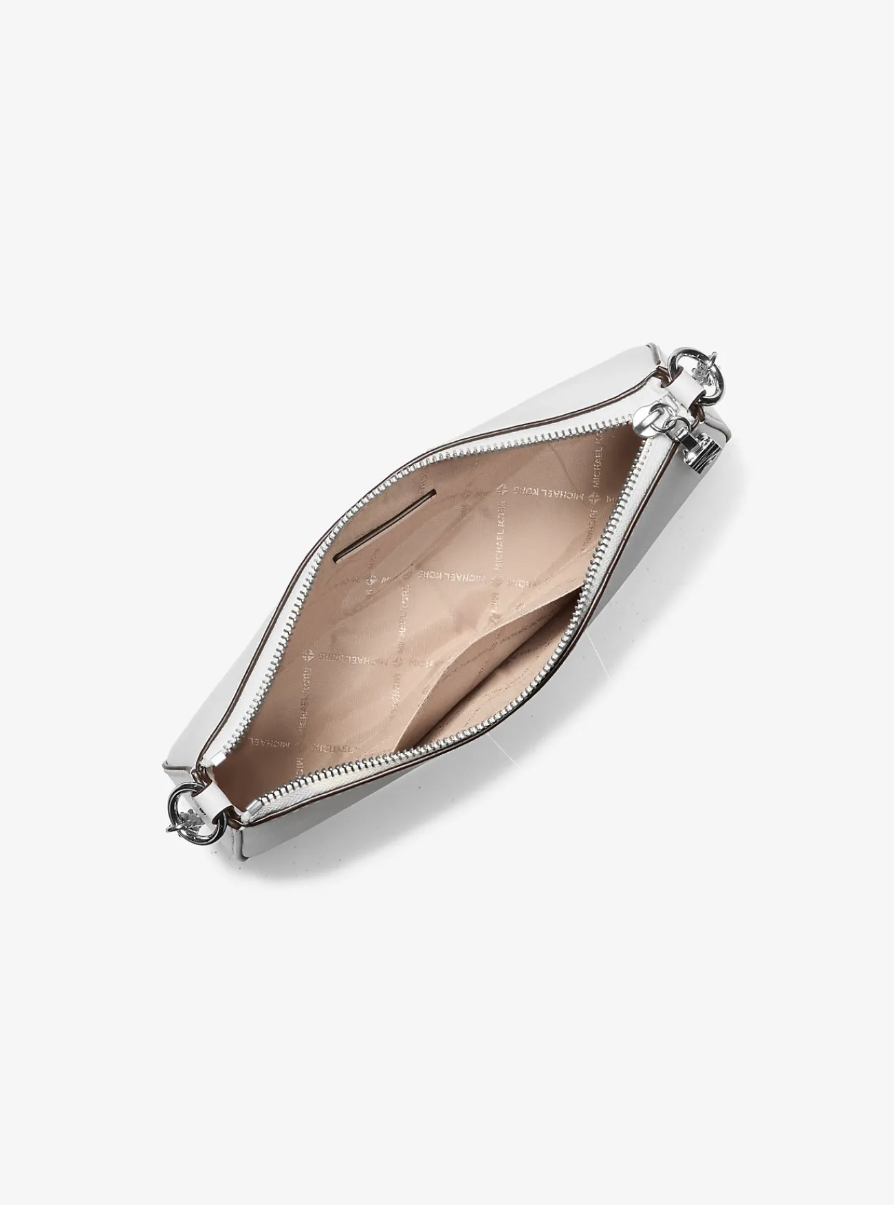 Michael Kors Enveloptas Empire van leer met schakels, middelgroot OPTISCHWIT New
