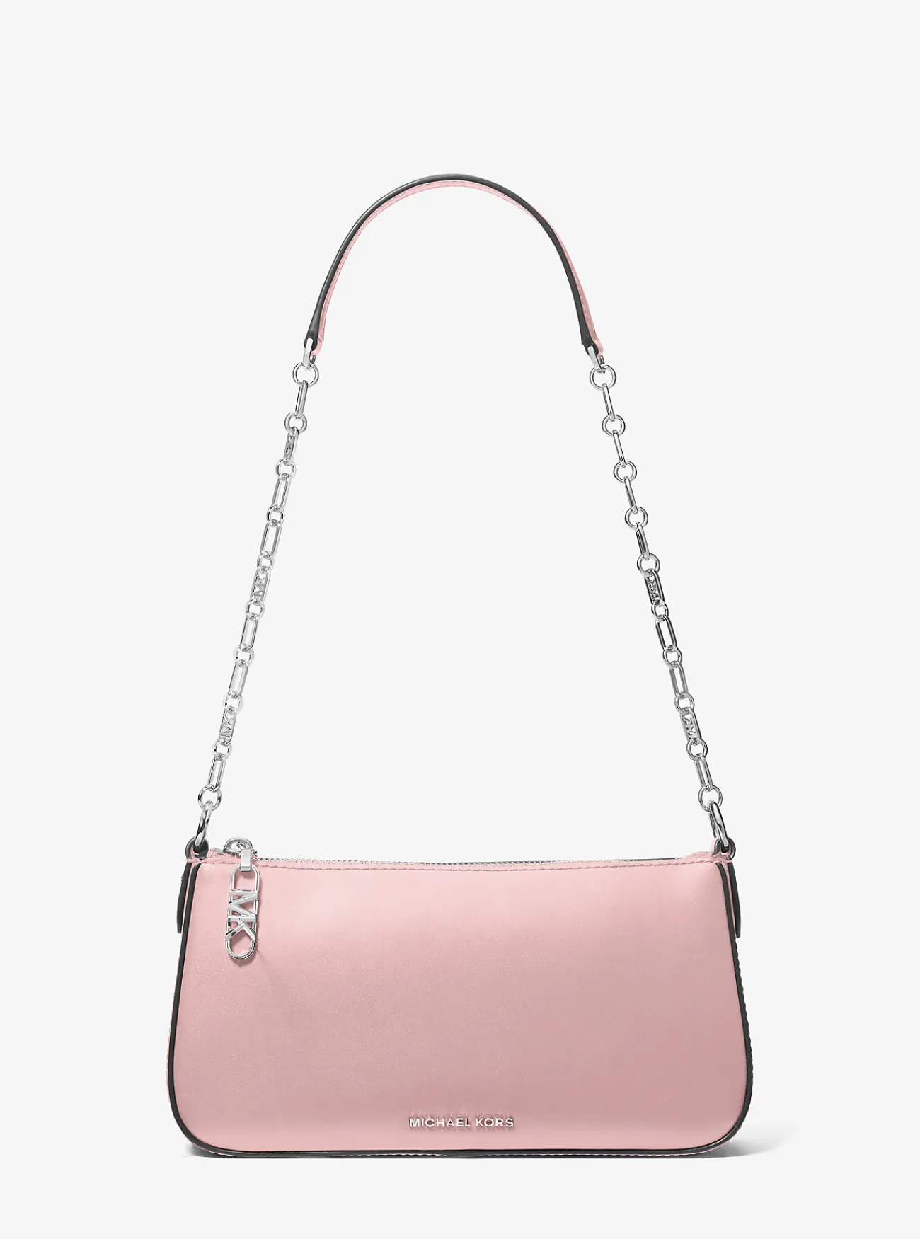 Michael Kors Enveloptas Empire van leer met schakels, middelgroot ZACHTROZE Outlet