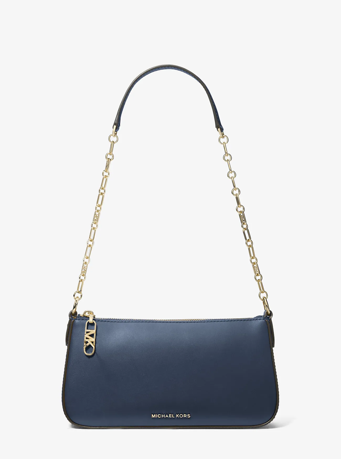 Michael Kors Enveloptas Empire van leer met schakels, middelgroot MARINEBLAUW Discount