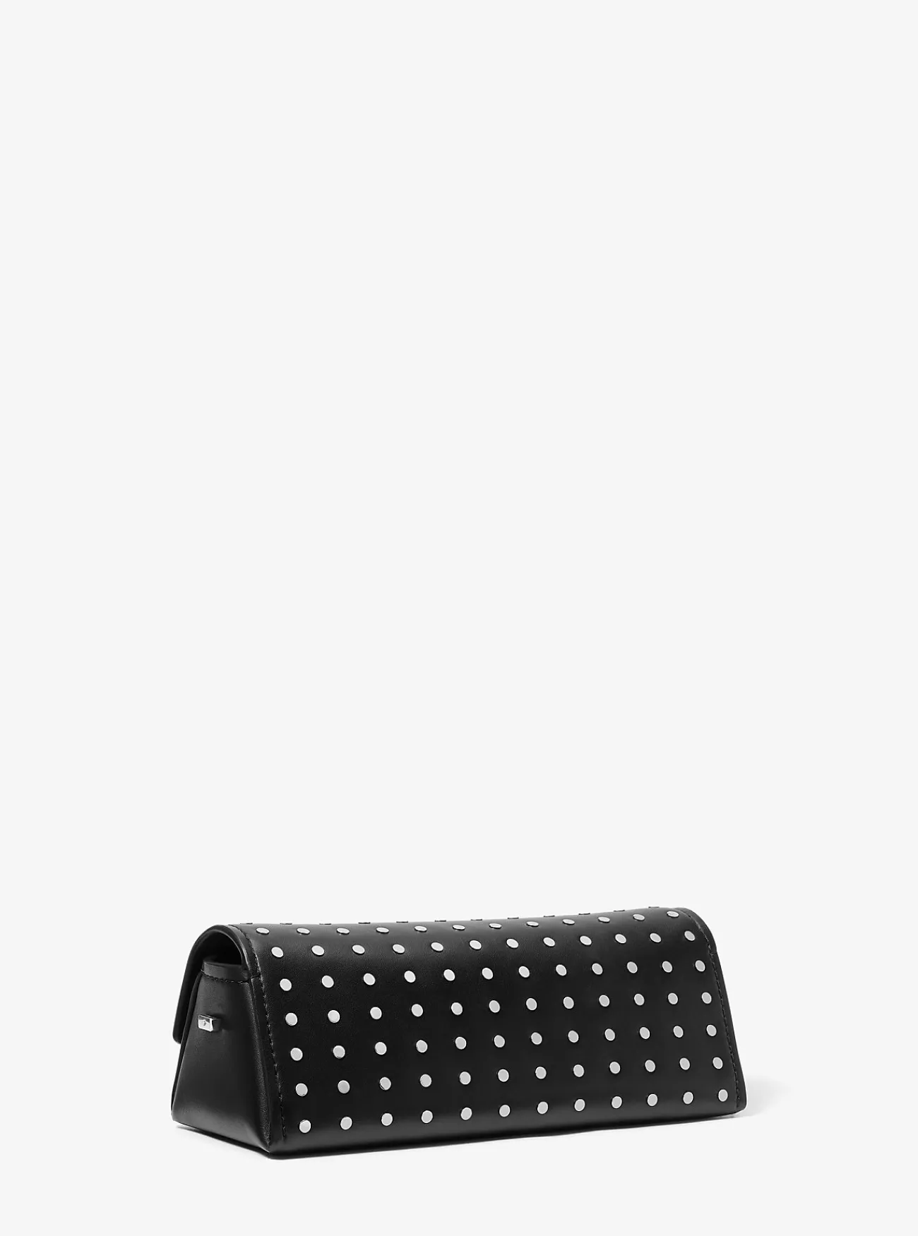 Michael Kors Enveloptas Ludlow van leer met studs, aanpasbaar en klein ZWART Sale