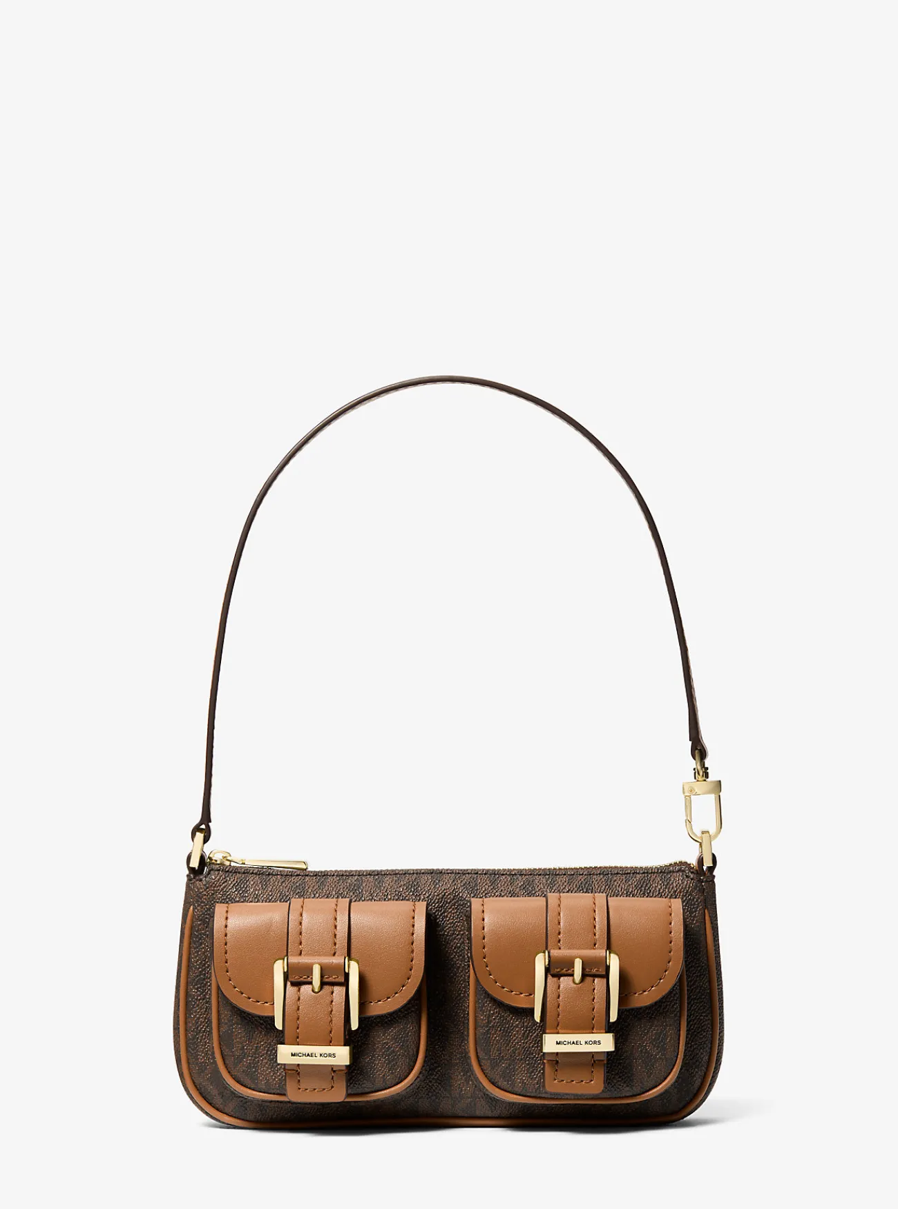 Michael Kors Enveloptas Zoe met kenmerkend logo, klein Outlet
