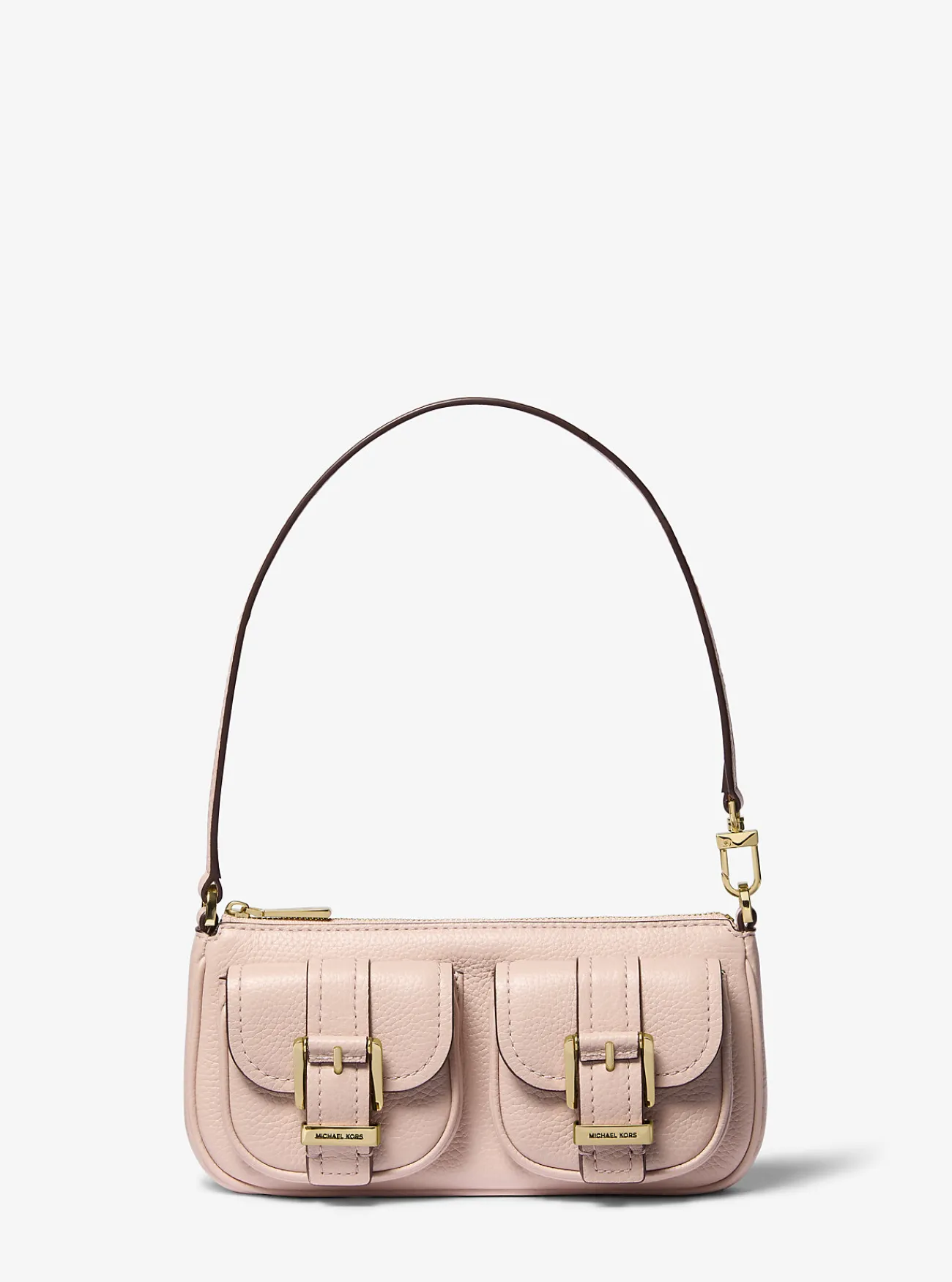 Michael Kors Enveloptas Zoe van getrommeld leer, klein ZACHTROZE Hot