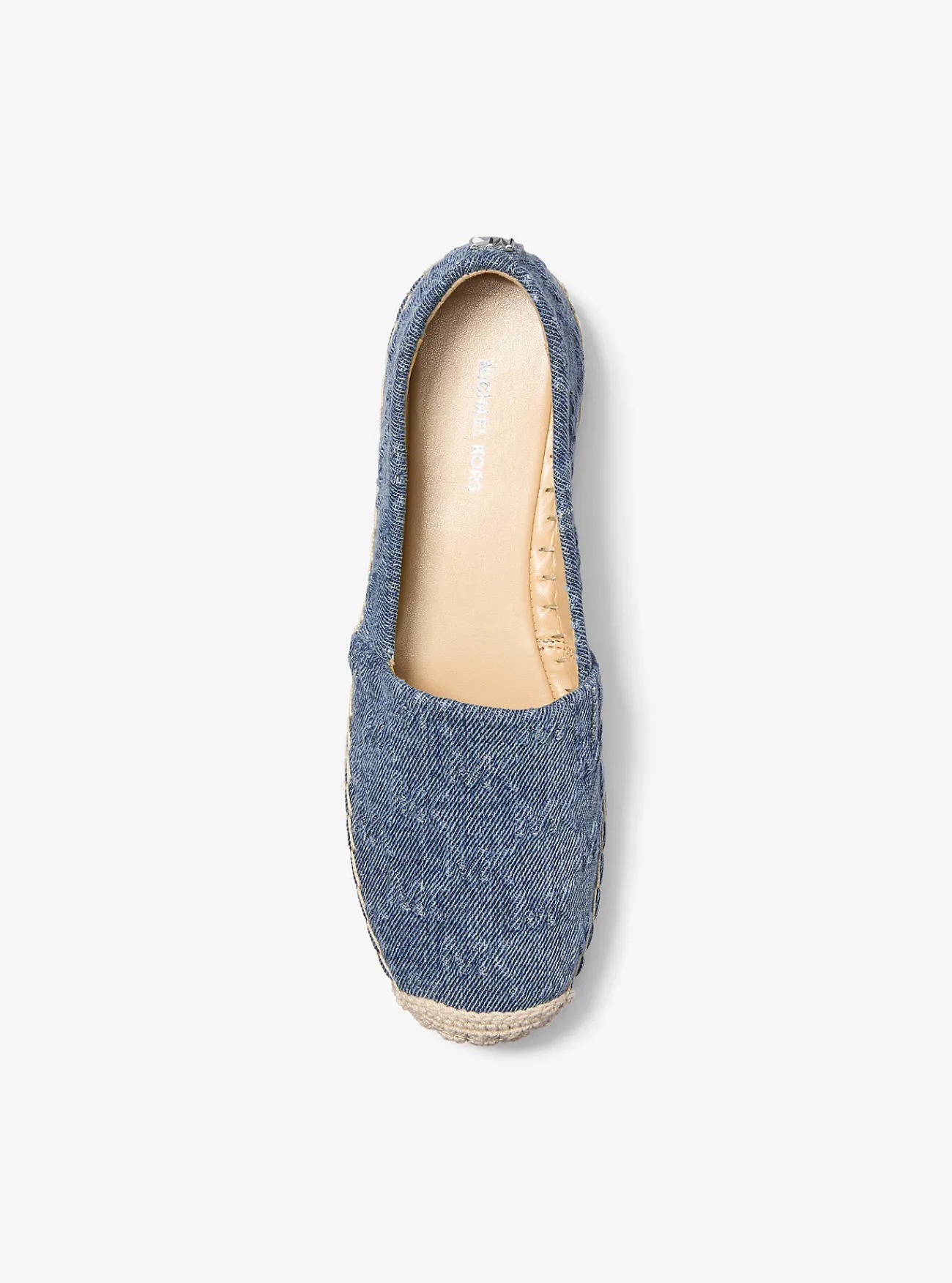 Michael Kors Espadrille Lynn van denim met plateauzool en logo in reliëf UNIONMETWASSING Hot