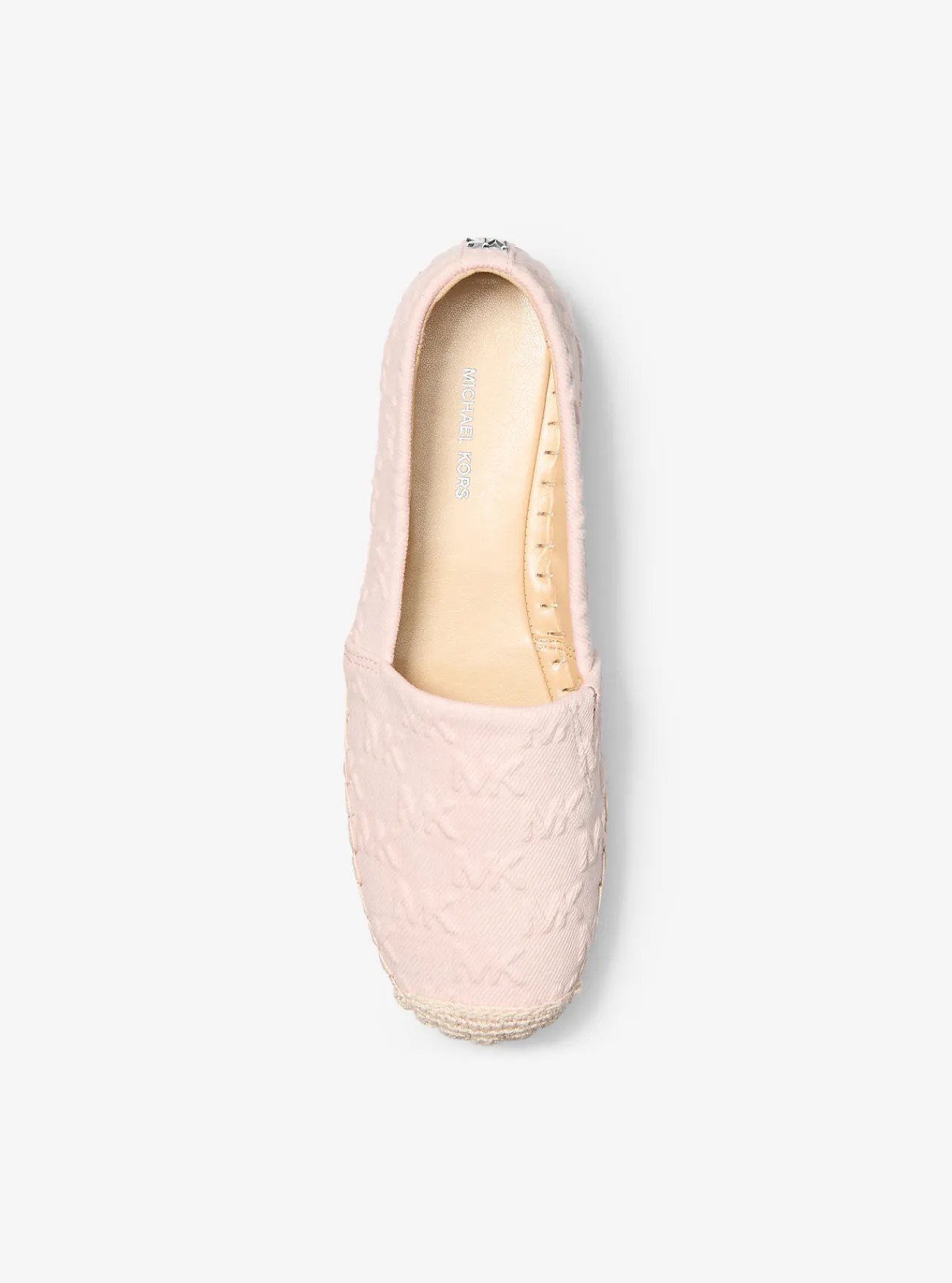 Michael Kors Espadrille Lynn van denim met plateauzool en logo in reliëf ROZENWATER Sale