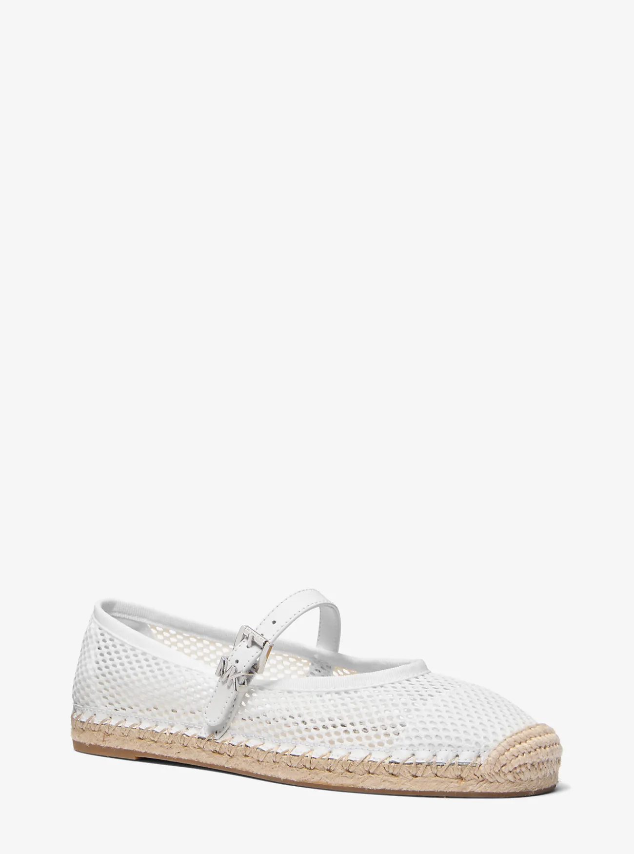 Michael Kors Espadrille Lynn van mesh in ballerinastijl OPTISCHWIT Clearance