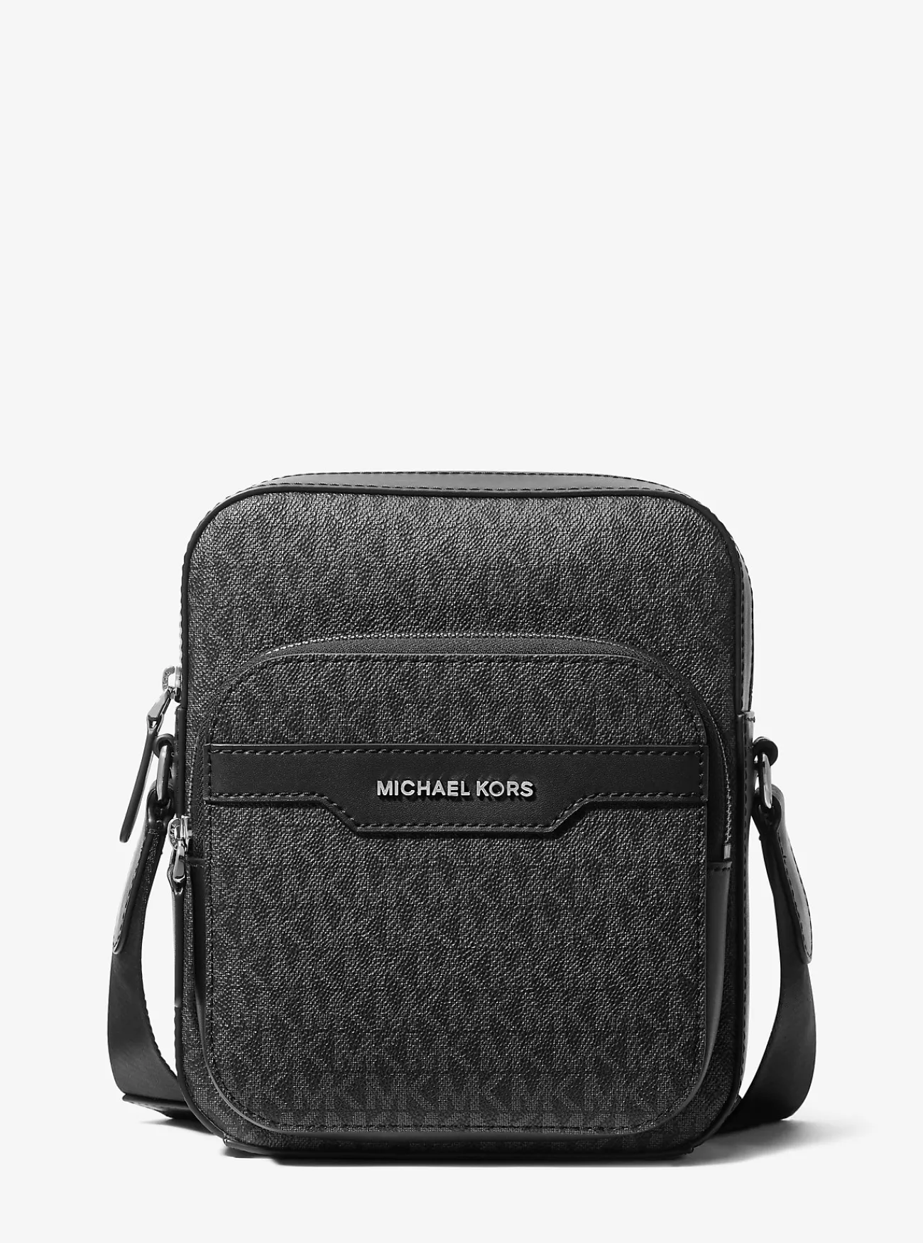 Michael Kors Flightbag Hudson met kenmerkend logo, mini ZWART Outlet