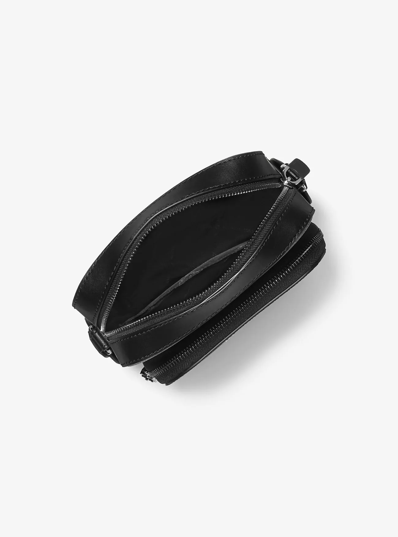 Michael Kors Flightbag Hudson met kenmerkend logo, mini ZWART Outlet