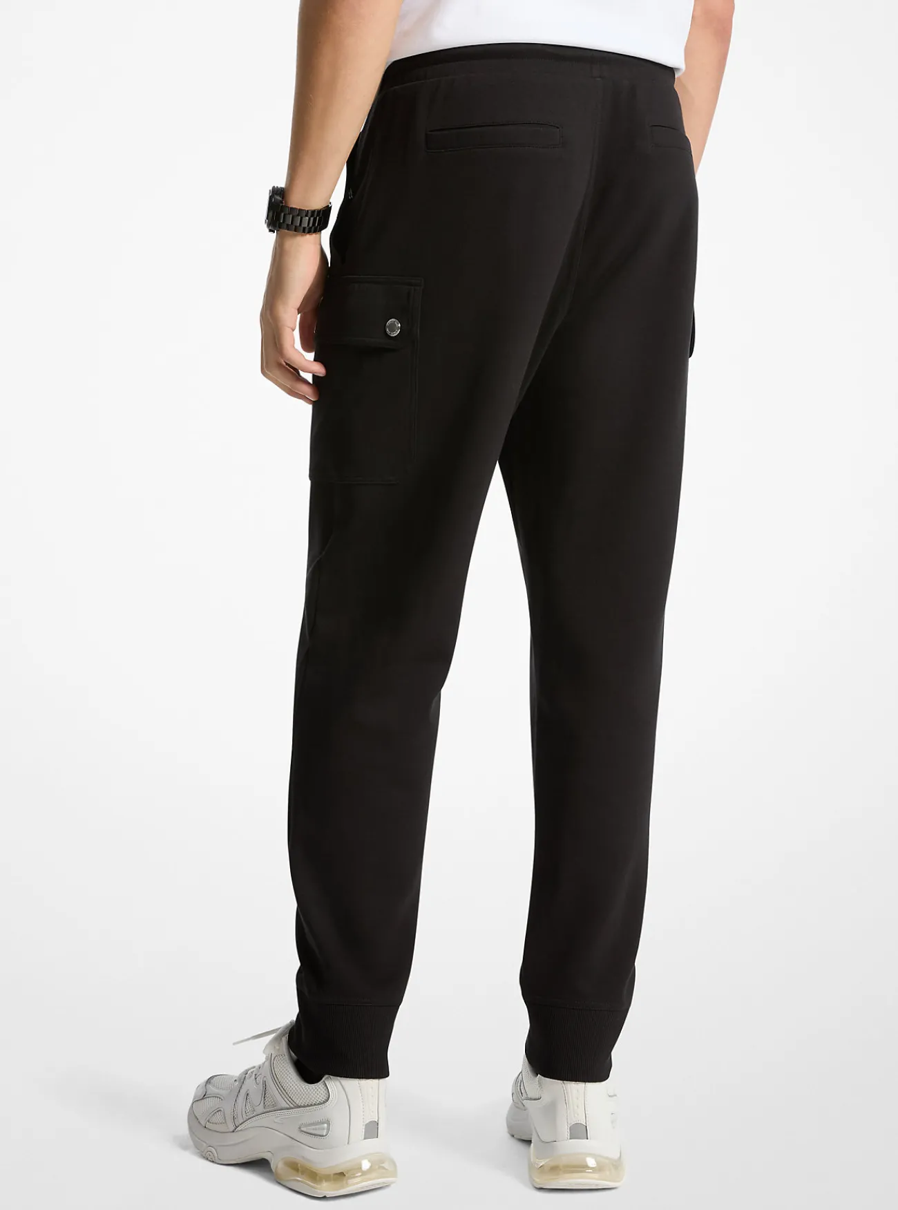 Michael Kors Gebreide joggingbroek met trekkoord ZWART Fashion