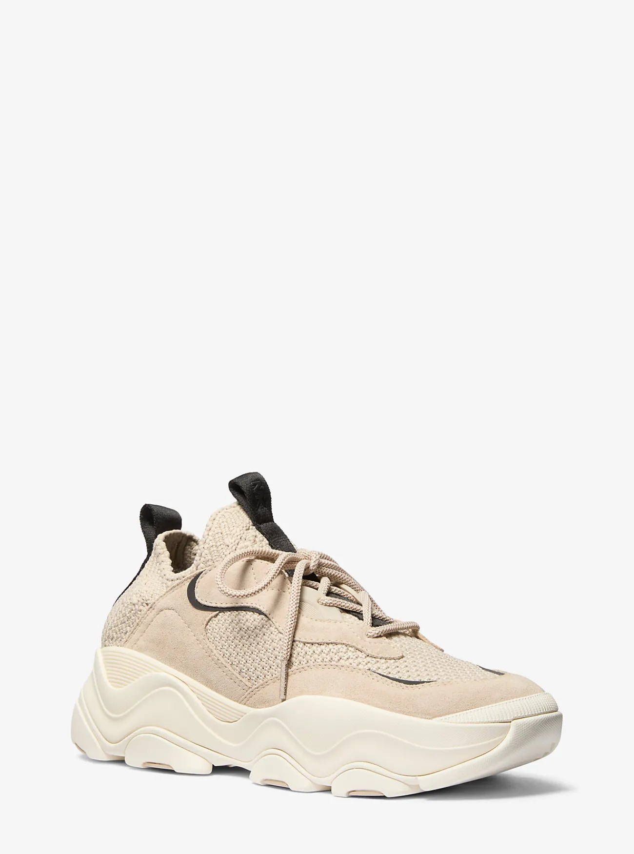 Michael Kors Gebreide sneaker Atlas met stretch LICHTZAND Hot