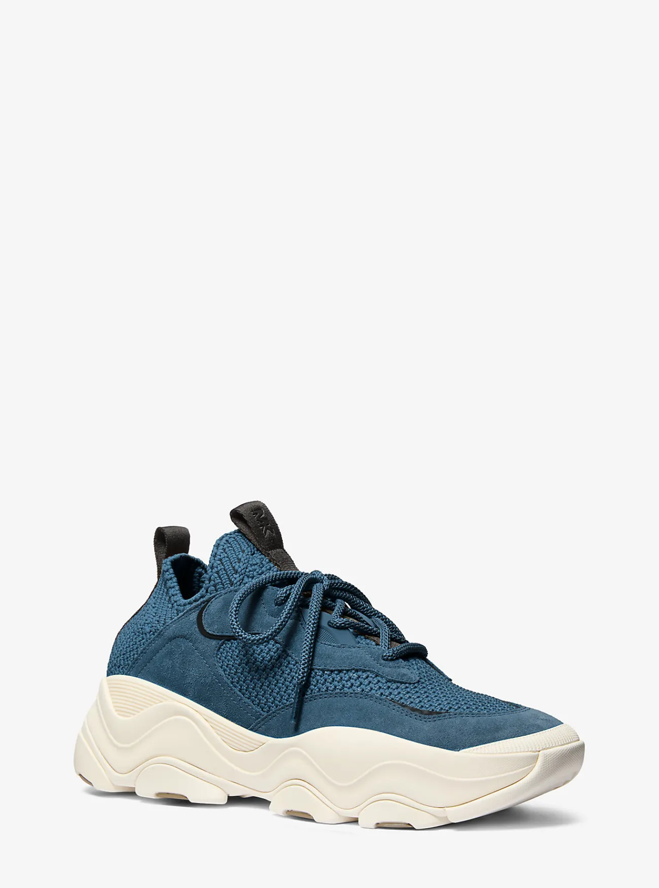 Michael Kors Gebreide sneaker Atlas met stretch DONKERCHAMBRAY Online