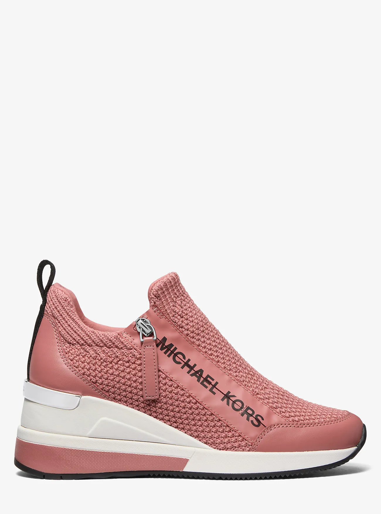 Michael Kors Gebreide sneaker Willis met stretch en textuur ROZE Fashion