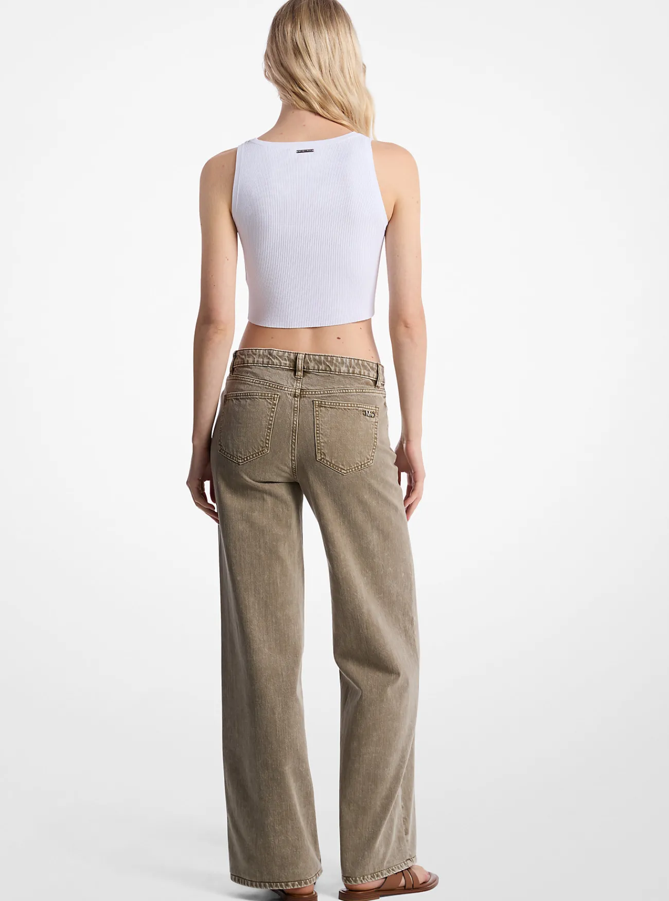 Michael Kors Geverfde jeans met wijde pijpen SAFARI Clearance