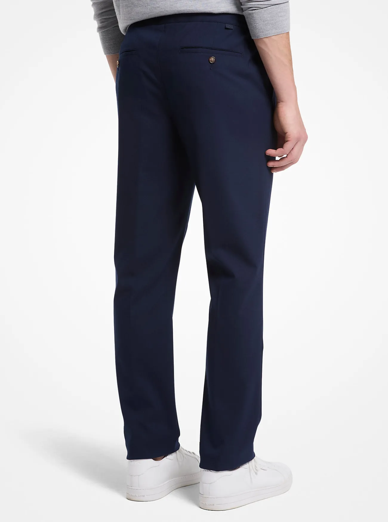 Michael Kors Geweven broek met trekkoord MIDDERNACHTSBLAUW Fashion