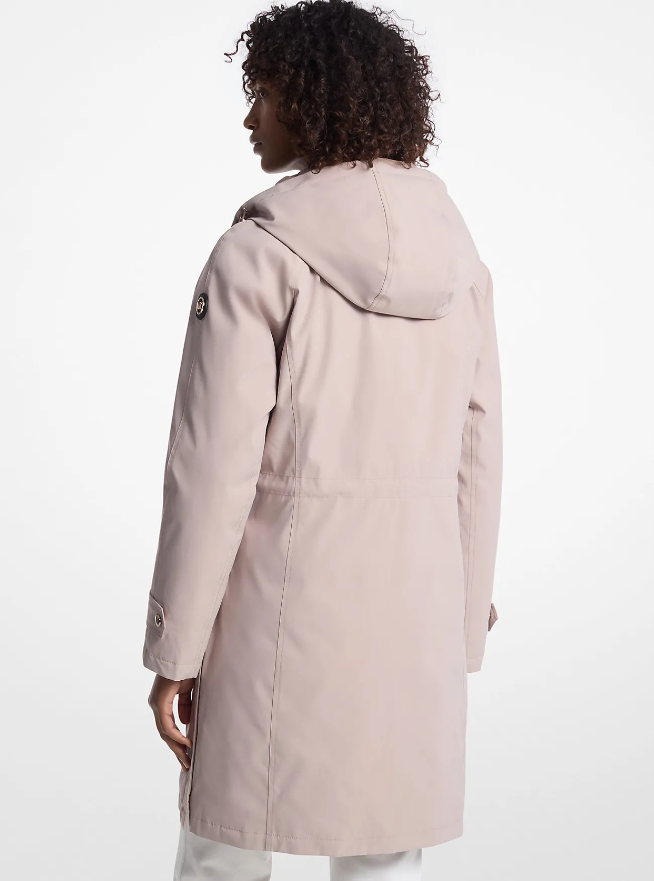 Michael Kors Geweven regenjas met capuchon CHAMPAGNE New