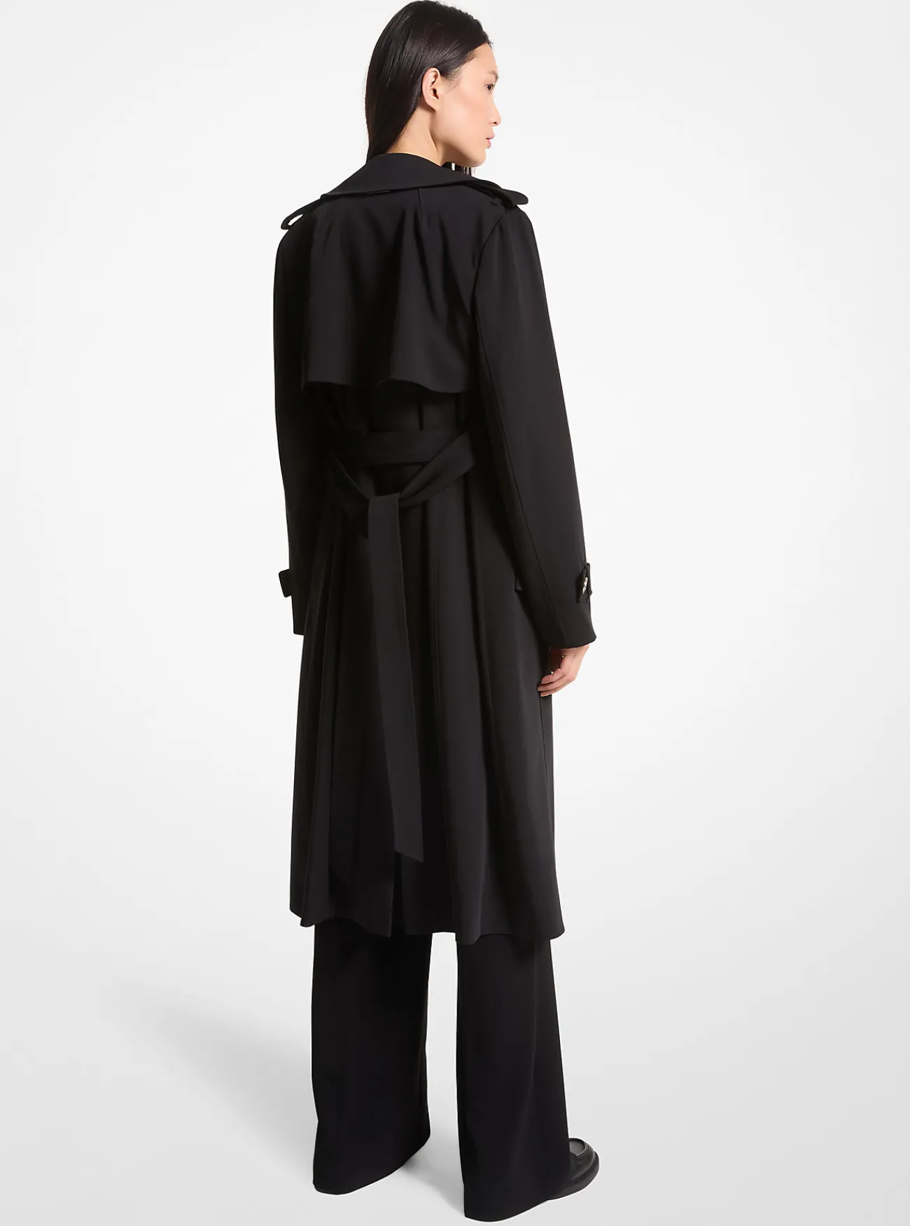 Michael Kors Geweven trenchcoat ZWART Sale