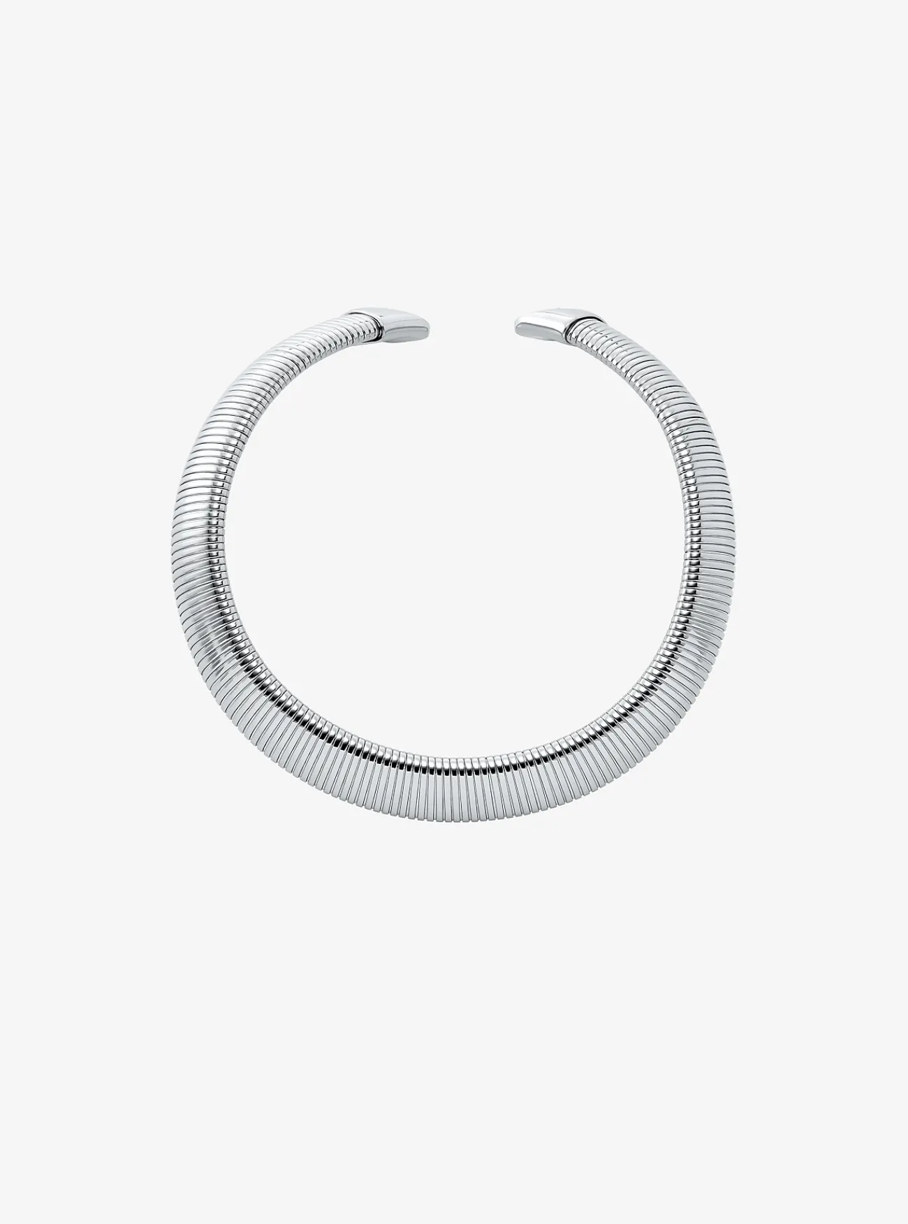 Michael Kors Halsketting van messing met plating met edelmetaal, buisvormig ZILVER Online