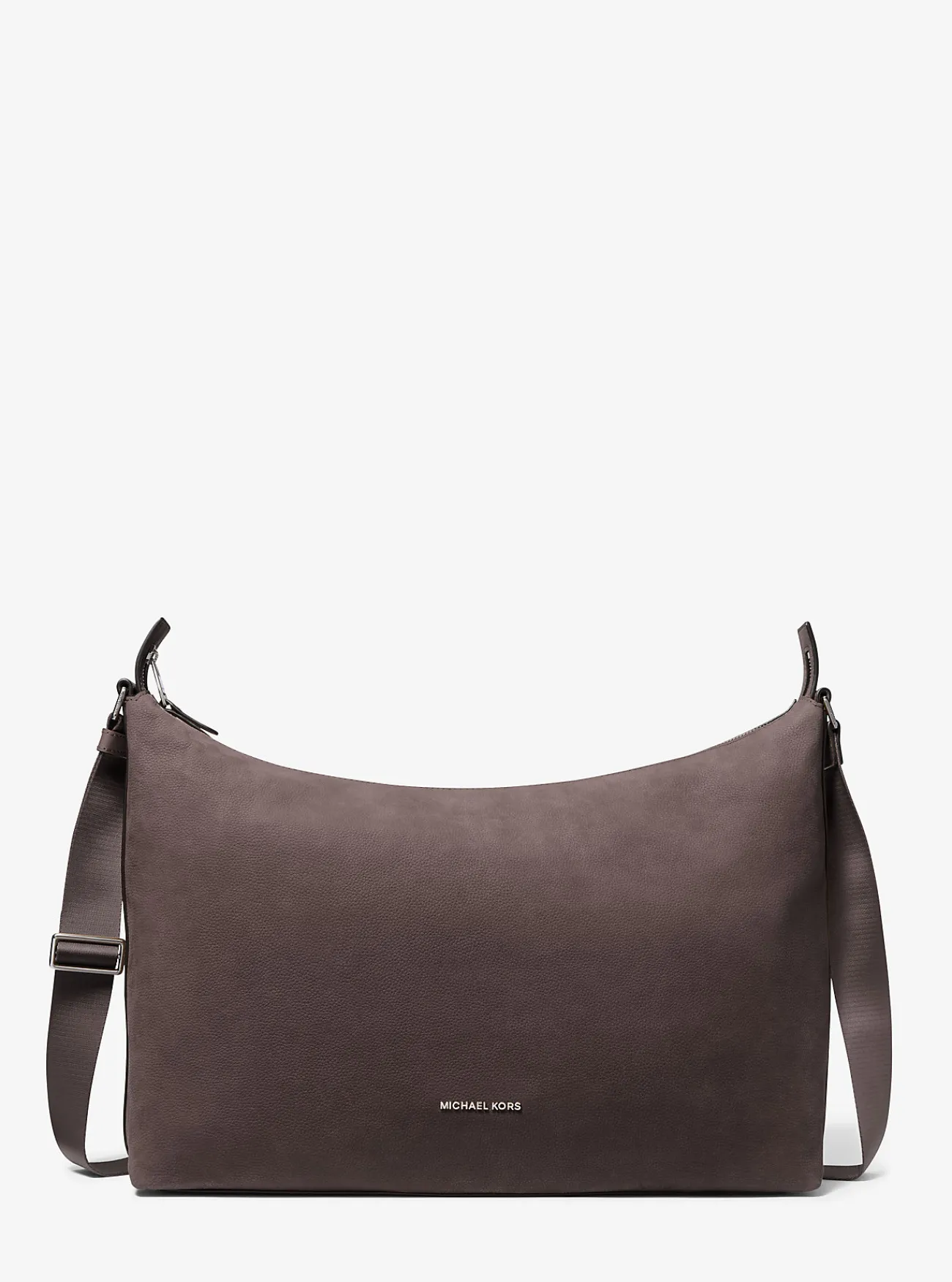 Michael Kors Hobotas Hudson van nubuck CHOCOLADE Outlet