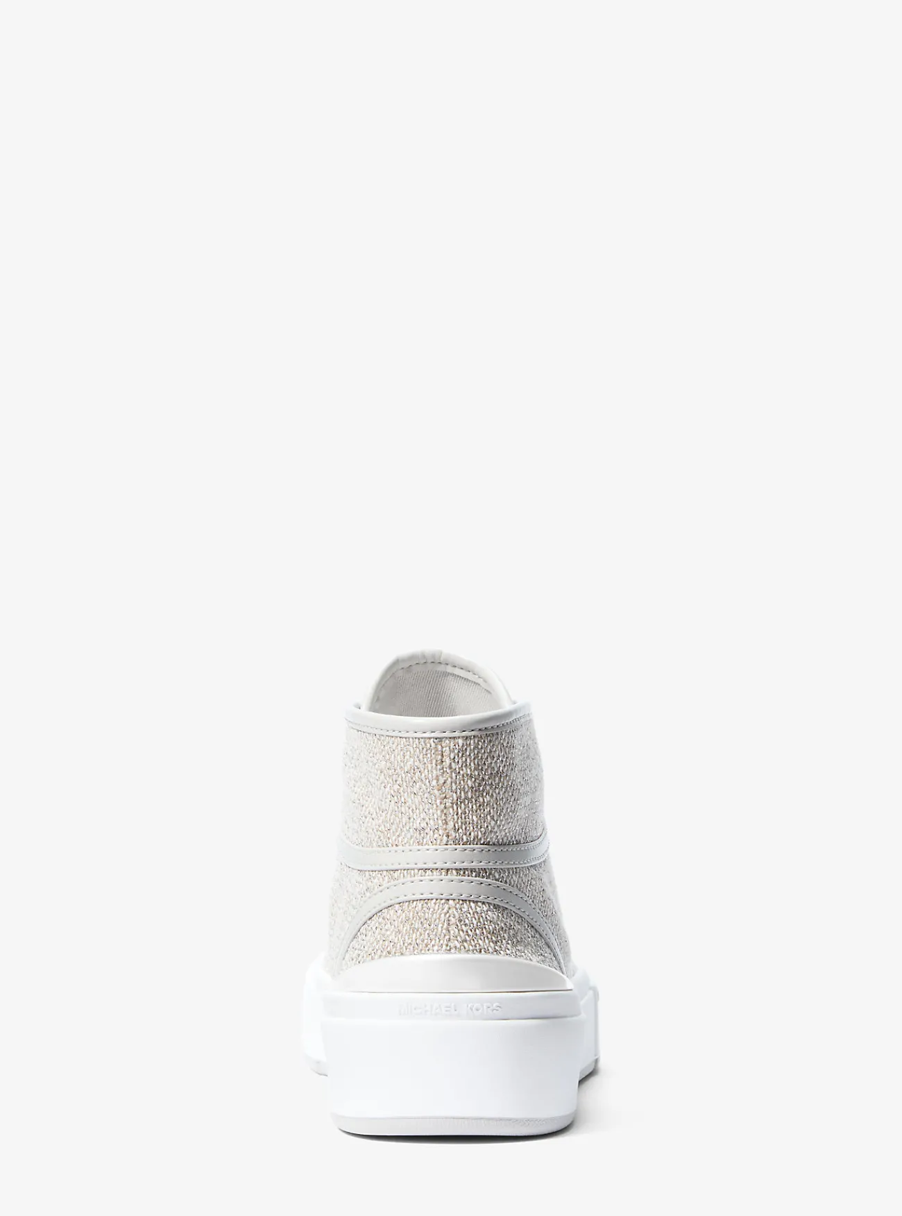 Michael Kors Hoge sneaker Jude van katoenmix ZILVER Outlet