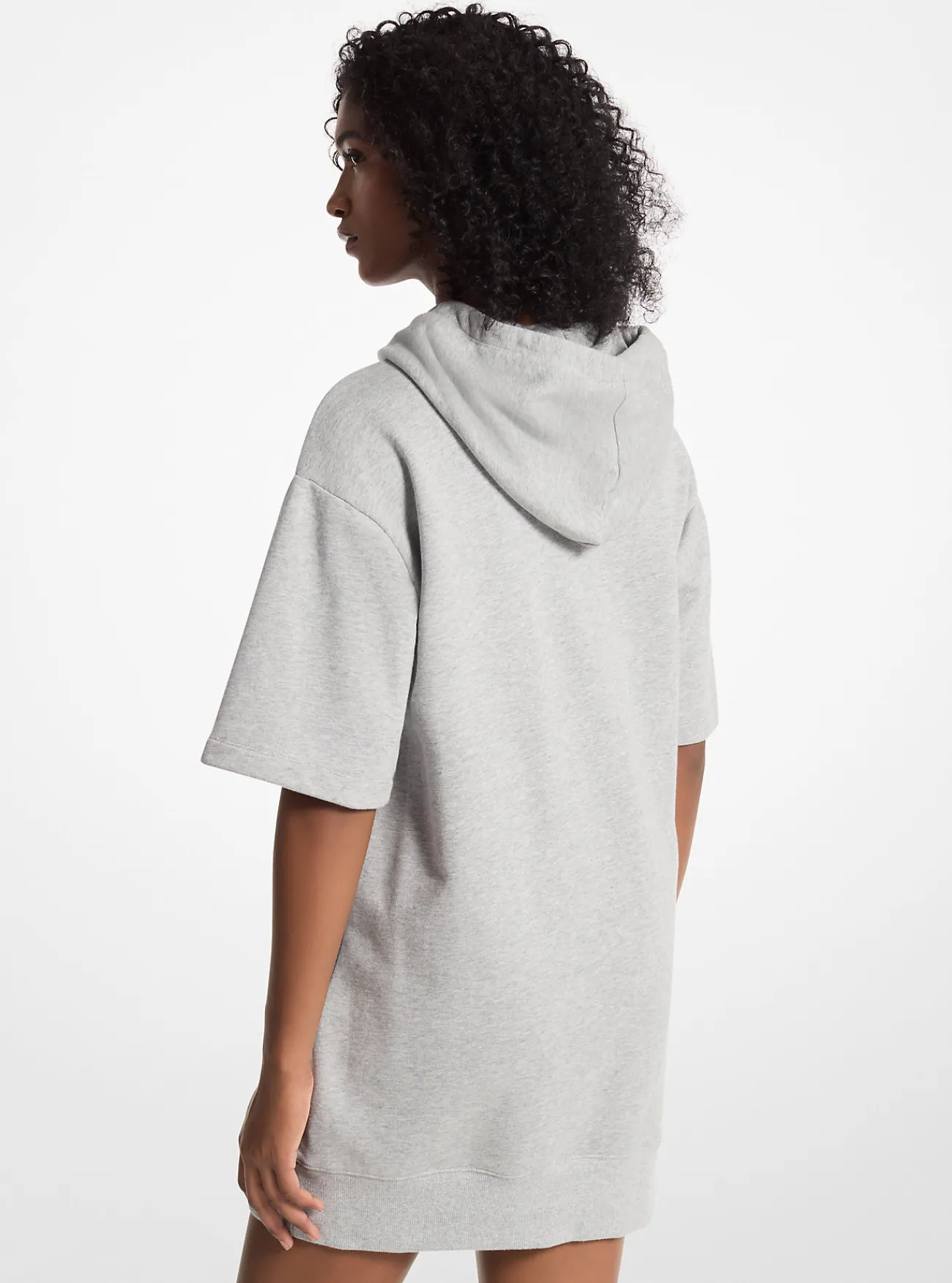 Michael Kors Hoody-jurk van katoen PARELGEM&Ecirc;LEERD Sale