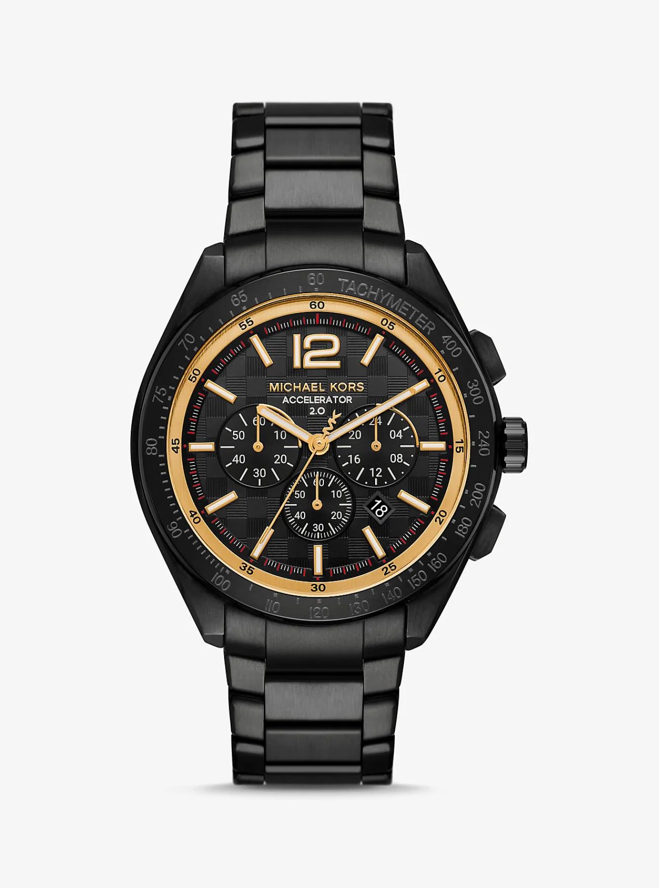Michael Kors Horloge Accelerator 2.0, oversized en ZWART Discount