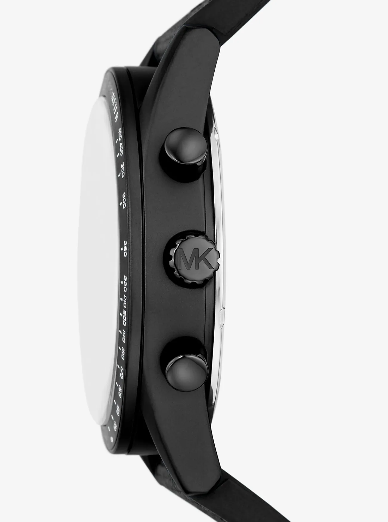Michael Kors Horloge Accelerator met nylon band, oversized en ZWART Discount