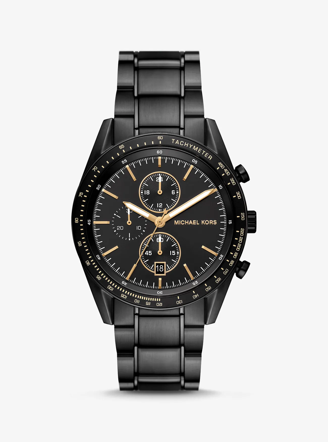 Michael Kors Horloge Accelerator, oversized en ZWART New