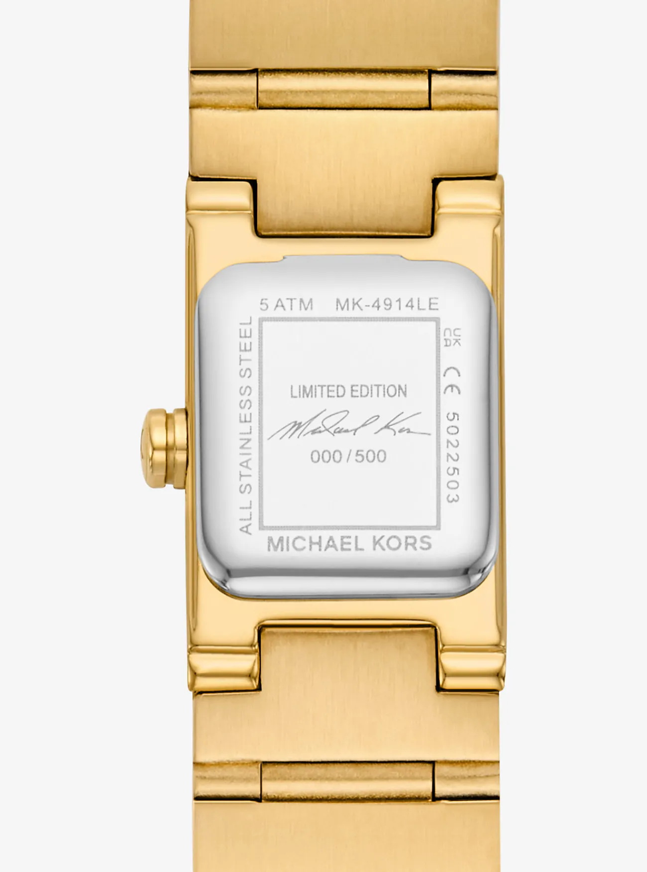 Michael Kors Horloge Darrington met bezel met siersteentjes, miniformaat, kleurig, limited edition GOUD Sale