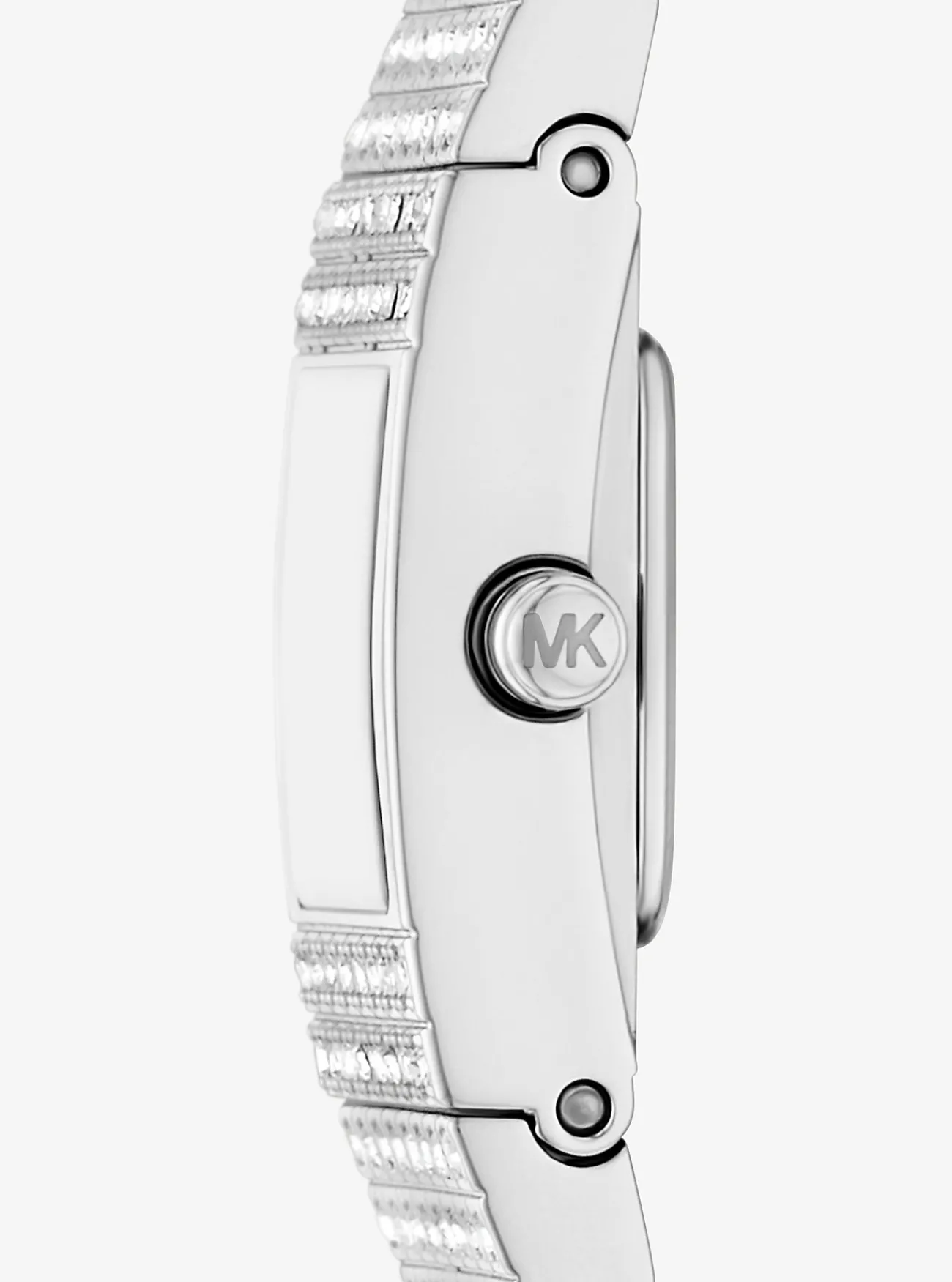 Michael Kors Horloge Darrington met siersteentjes, kleurig en mini ZILVER Fashion